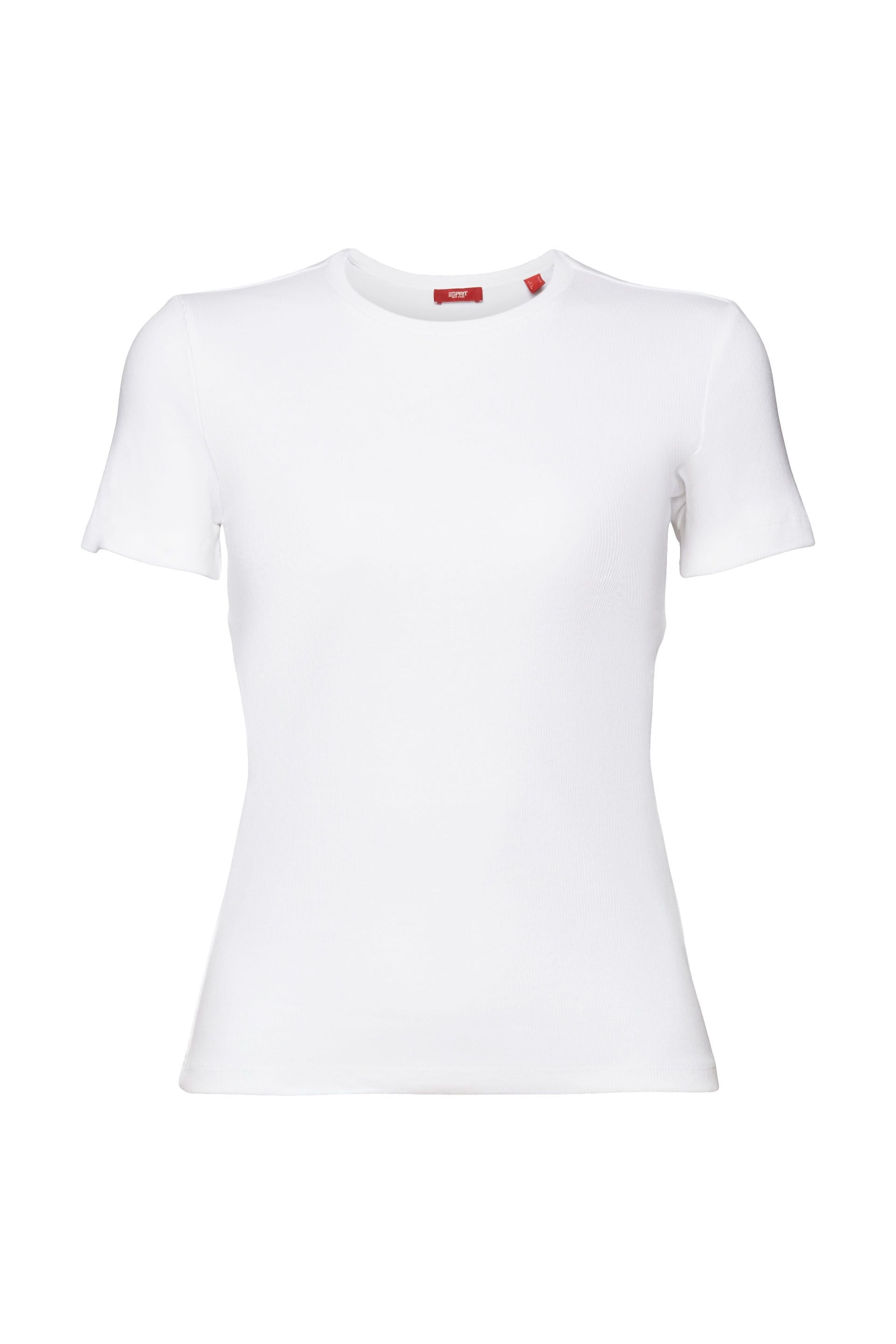 ESPRIT Baumwolljersey Stretch Top Damen Tailliert
