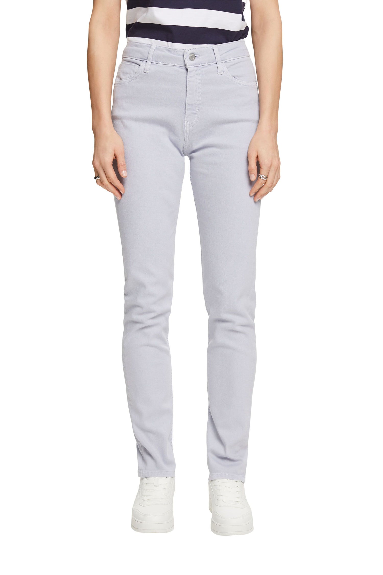 Esprit Damen Jeans Slim Fit Hoher Bund Stretch Denim