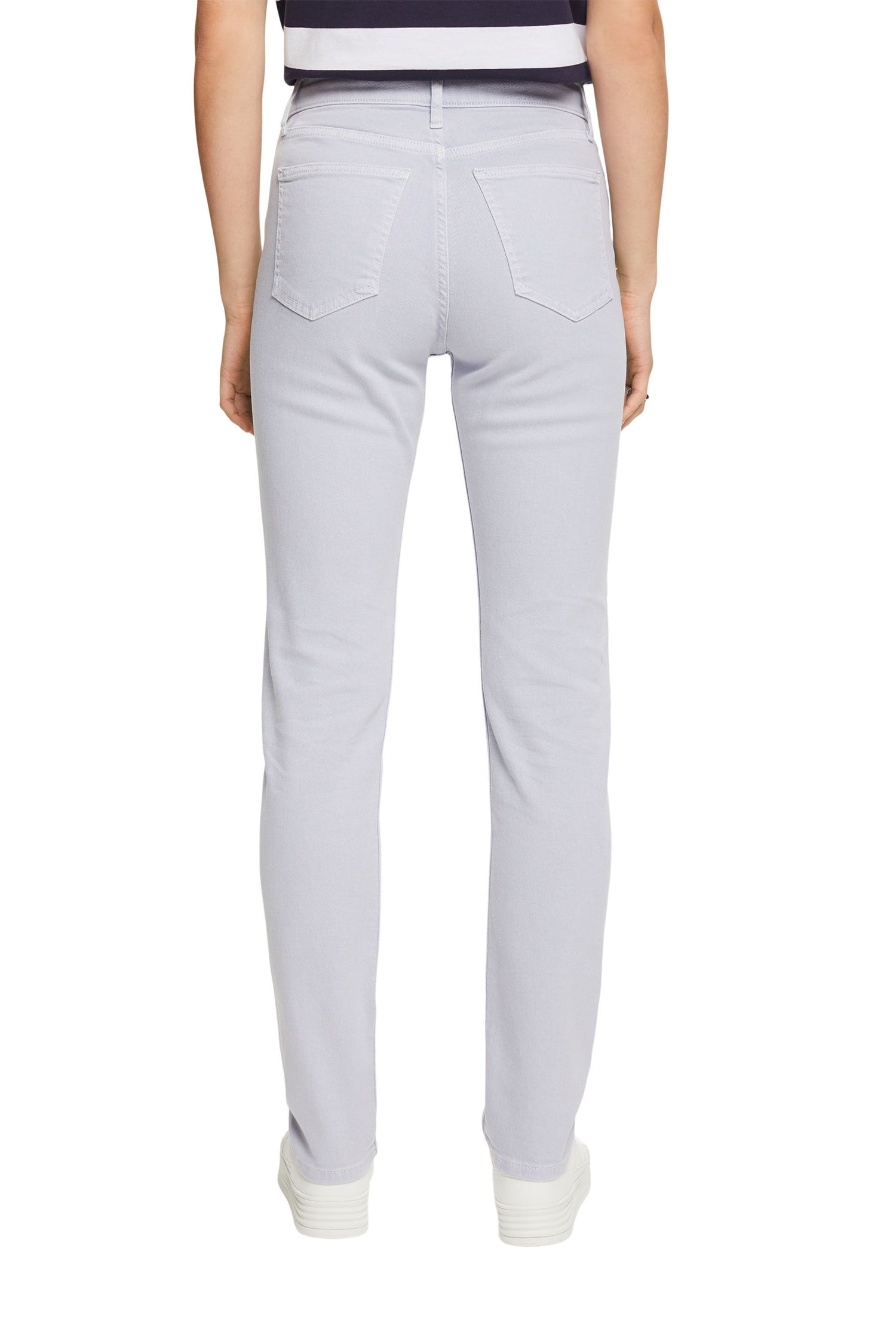 Esprit Damen Jeans Slim Fit Hoher Bund Stretch Denim