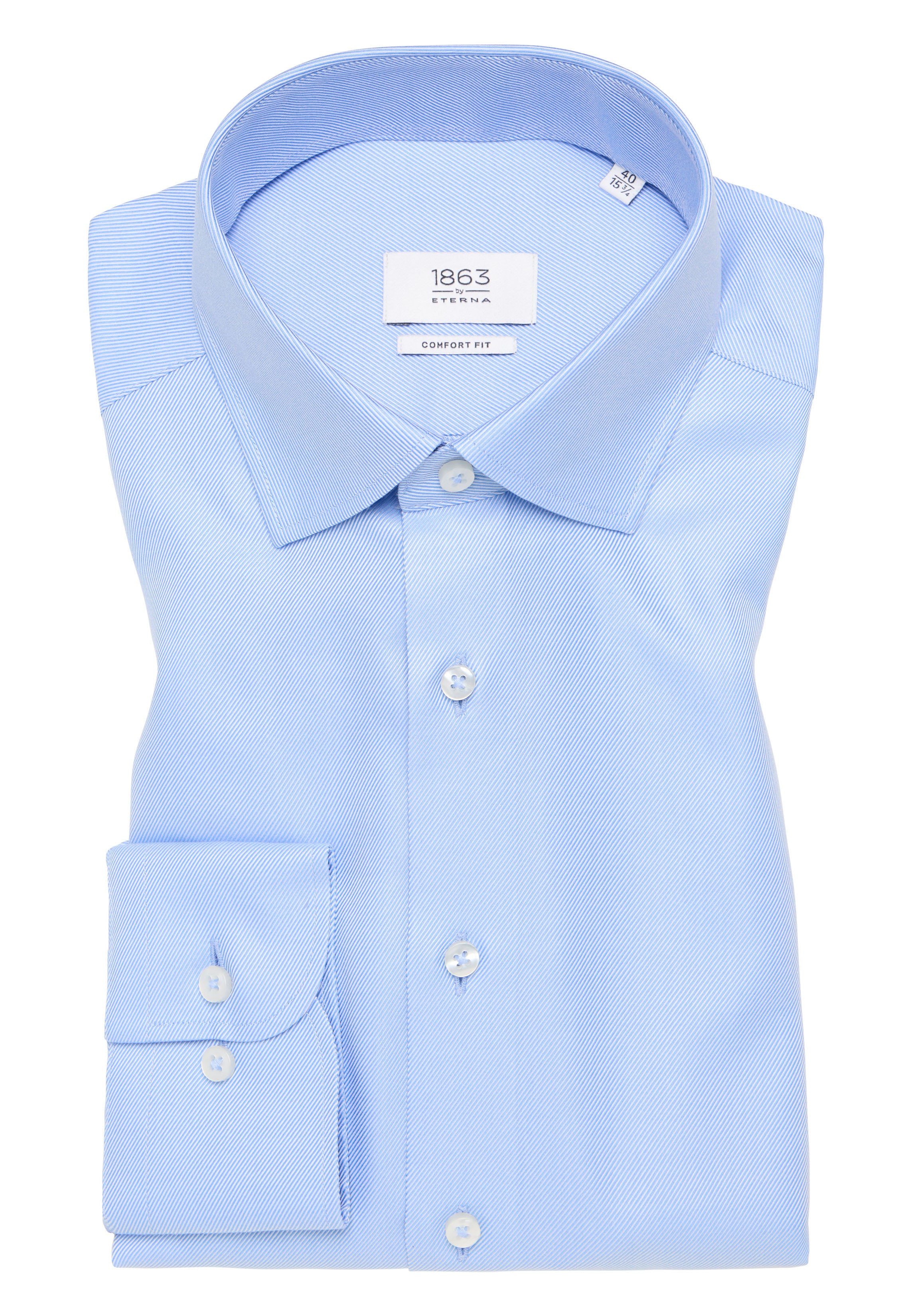 ETERNA Premium Langarmhemd Comfort Fit Herren Bügelfrei