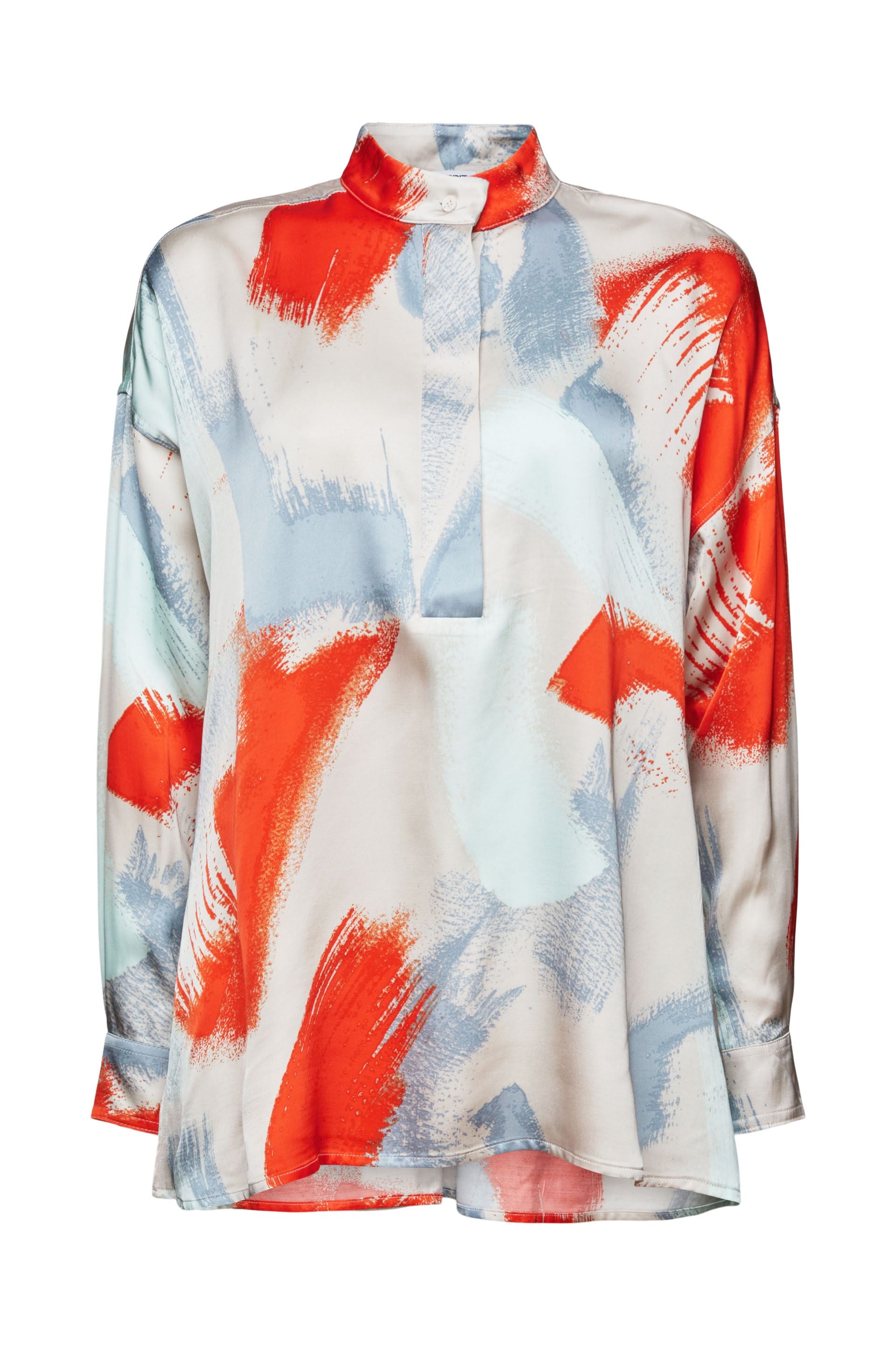 Esprit Satinbluse Lockere Passform Damen Allover-Print