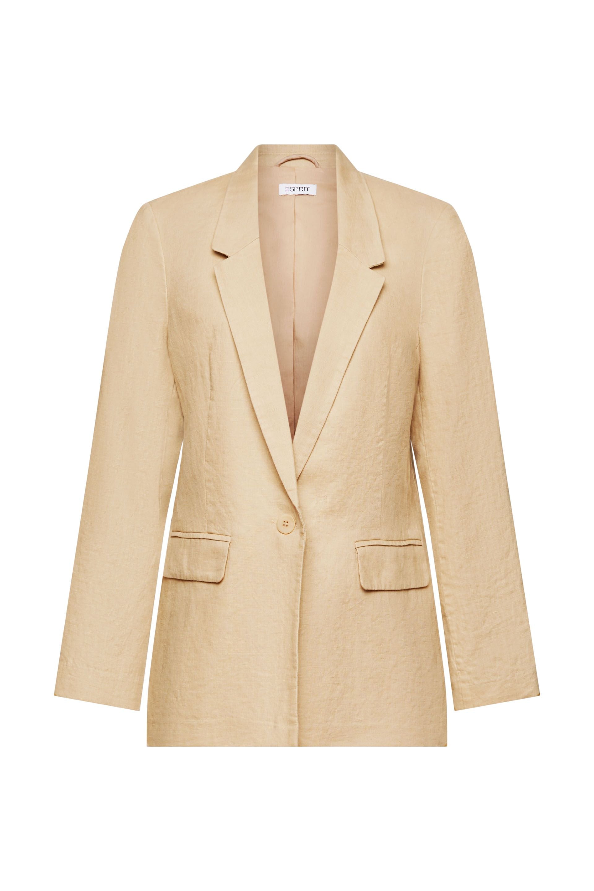 Esprit Leinenblazer Normale Passform Damen Klassisch