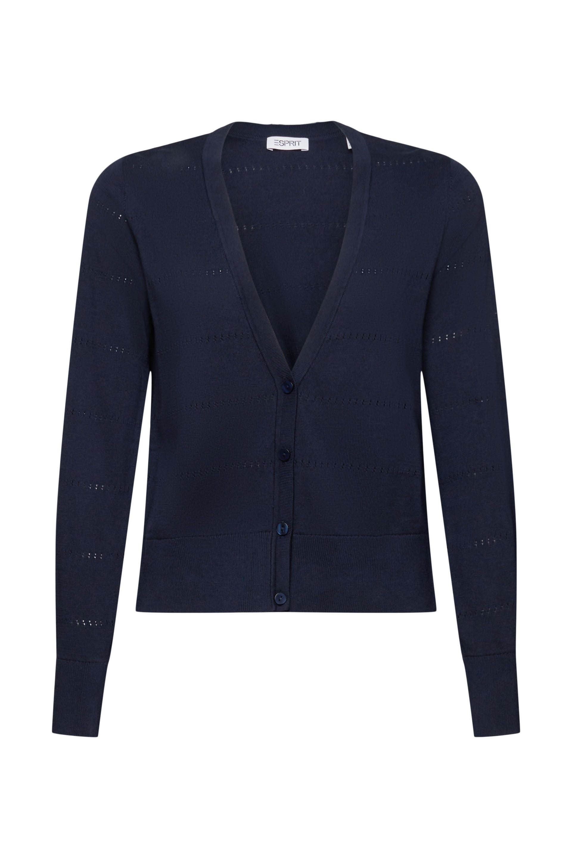 Cardigan aus offenmaschigem Strick