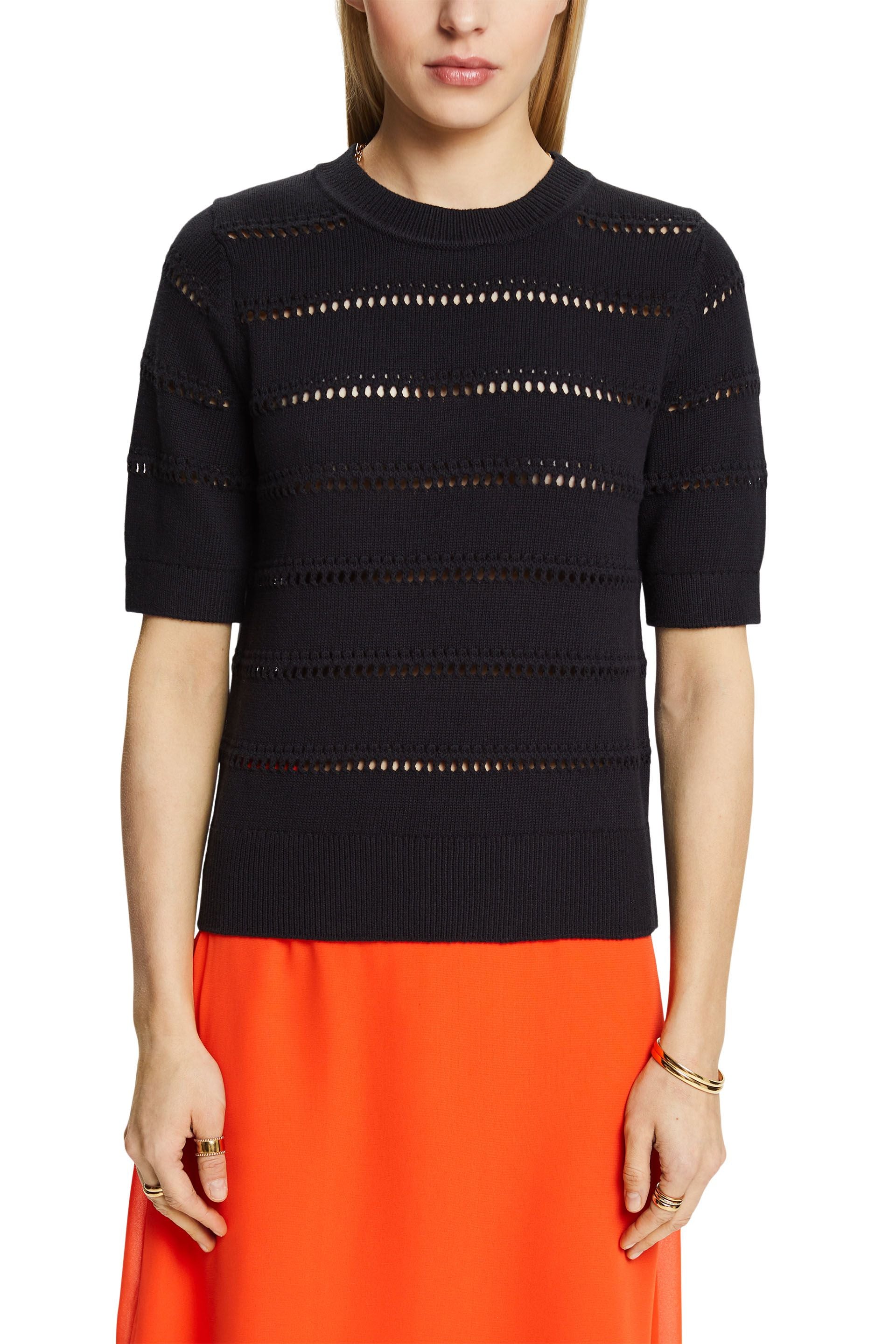 Esprit Baumwoll-T-Shirt Damen Regular Fit Rundhalsausschnitt