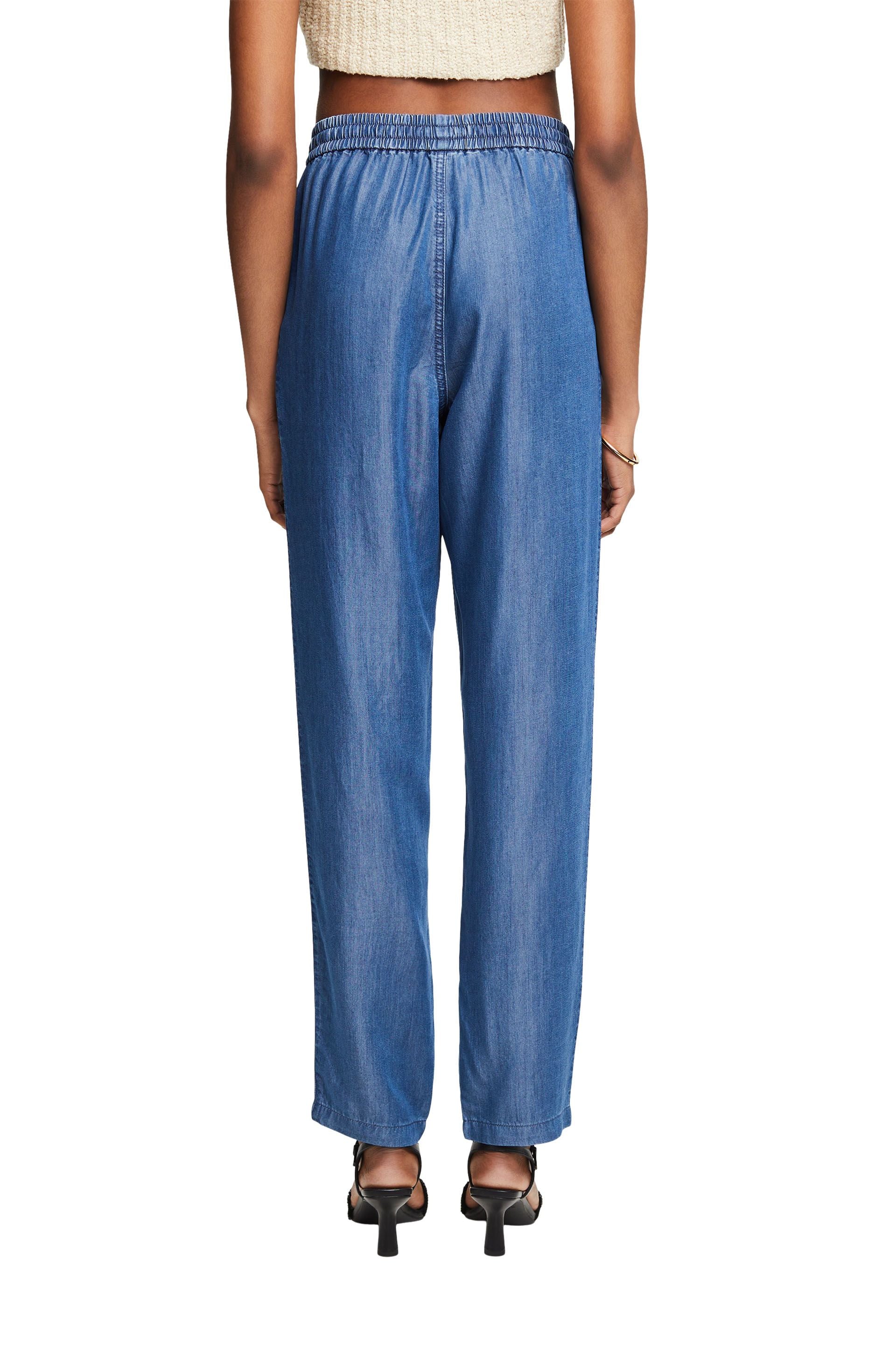 ESPRIT Lyocell-Hose für Damen mit geradem Bein und Vordertaschen