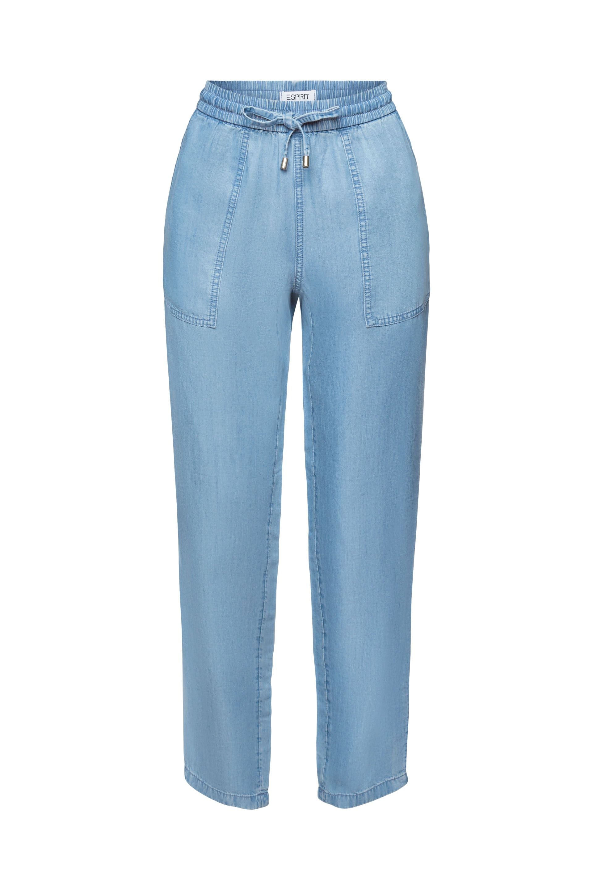 ESPRIT Lyocell-Hose für Damen mit geradem Bein und Vordertaschen