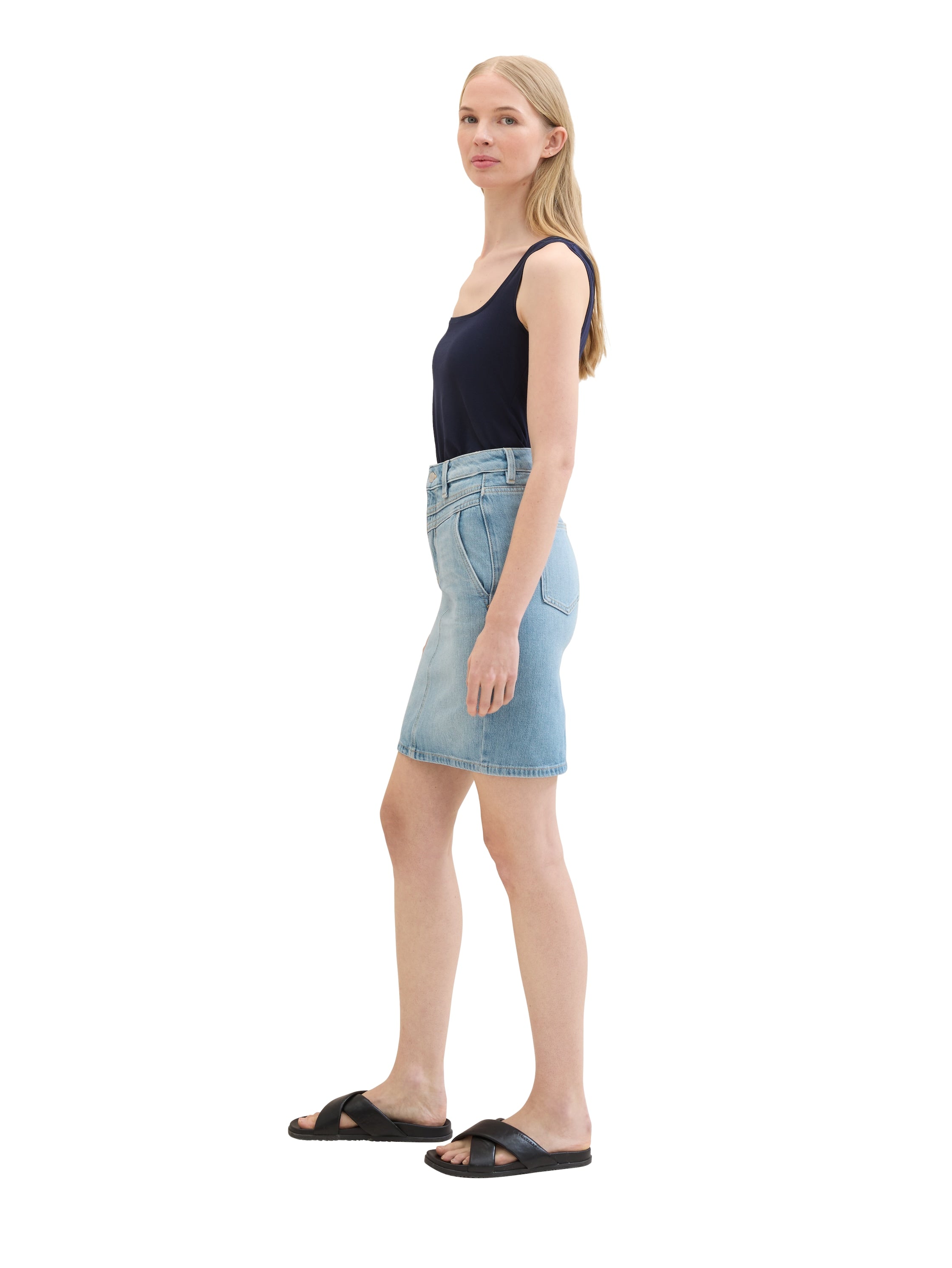 Tom Tailor Denim Overknee Shorts Damen Regular Fit atmungsaktiv weich