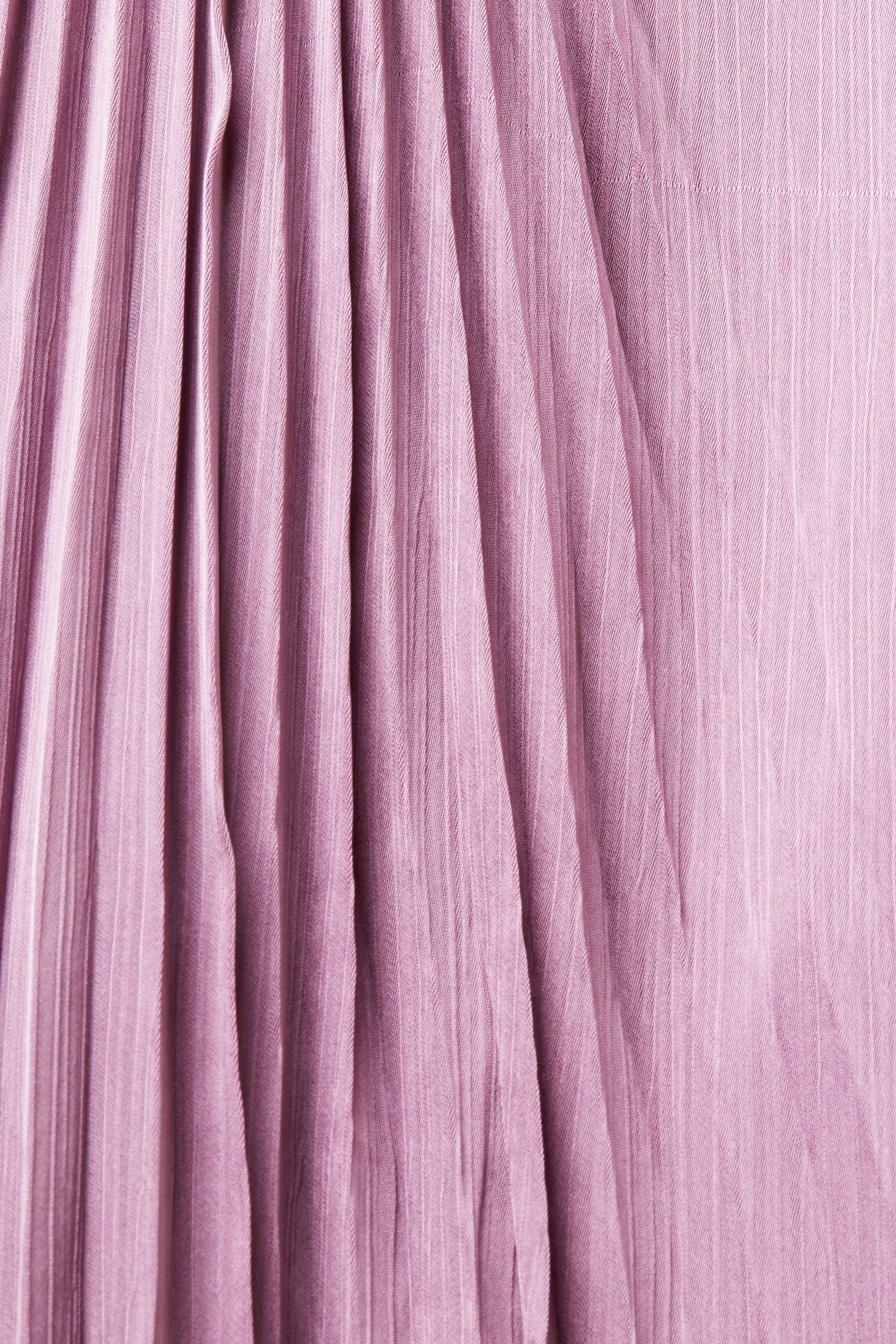 Esprit Plissee Midi-Kleid Damen mit Neckholder und Bindegürtel