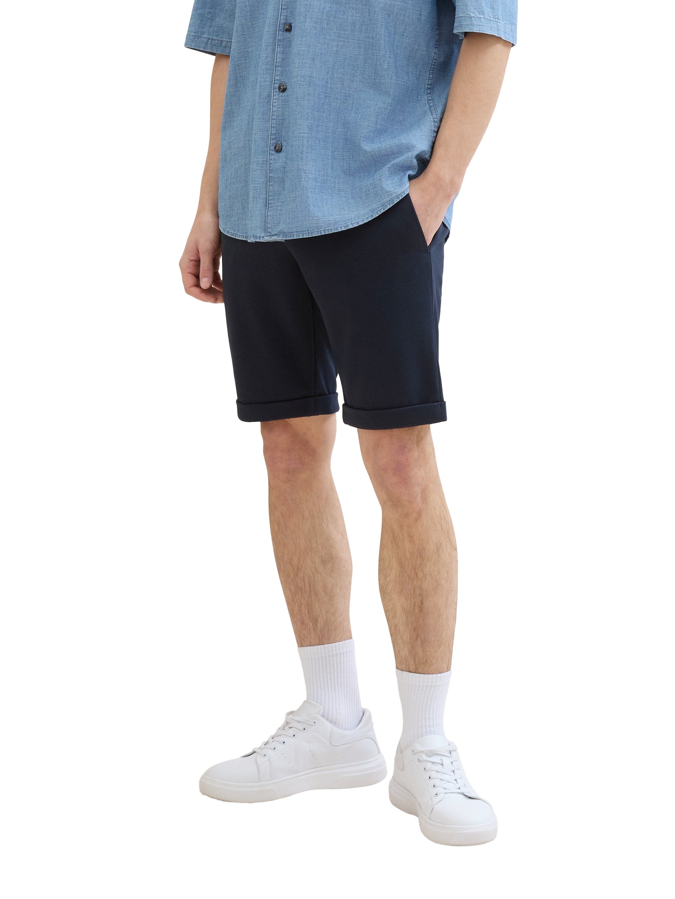 Tom Tailor Denim Male Slim Chino Shorts für Erwachsene aus pflegeleichten Fasern
