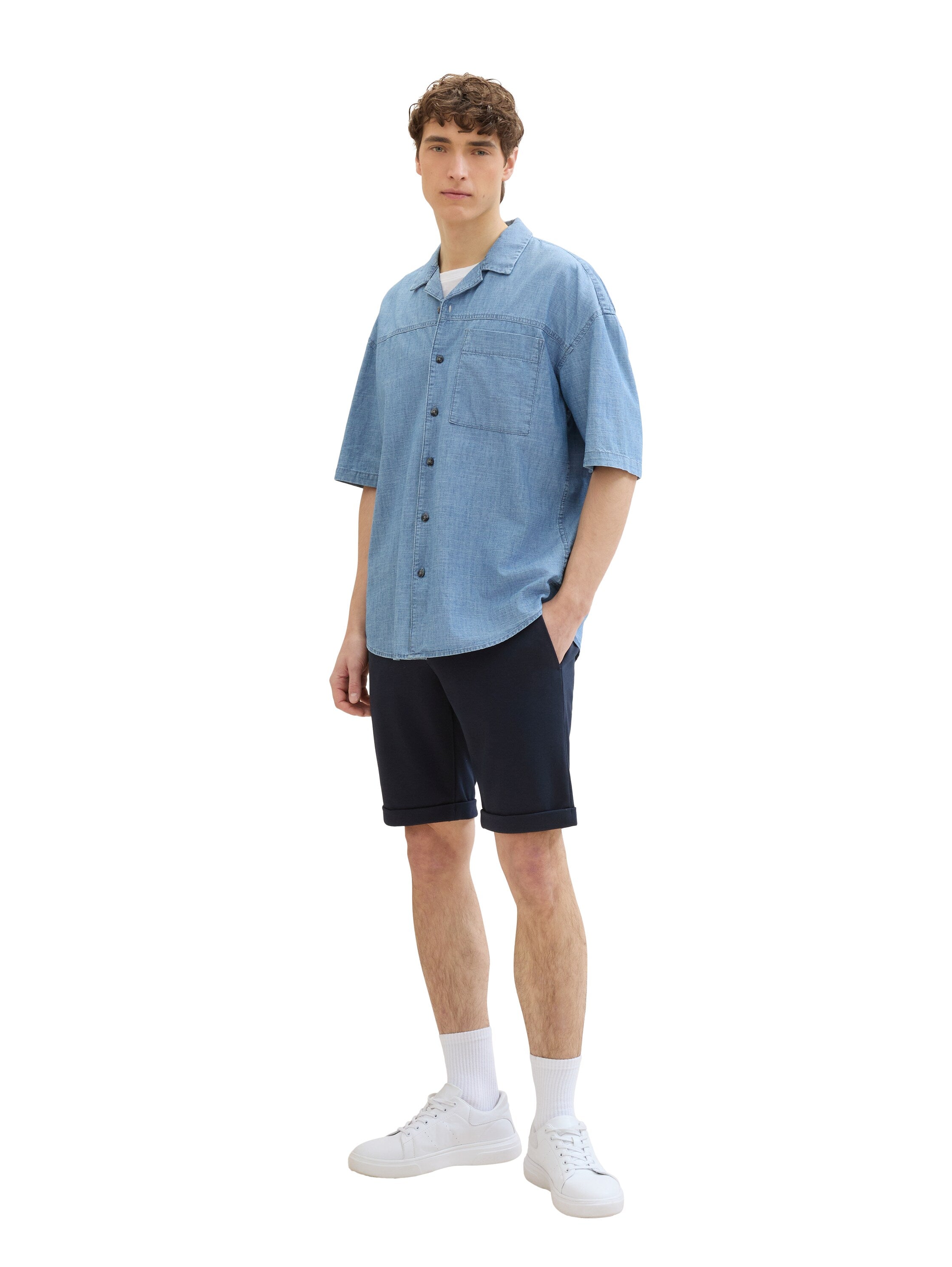 Tom Tailor Denim Male Slim Chino Shorts für Erwachsene aus pflegeleichten Fasern