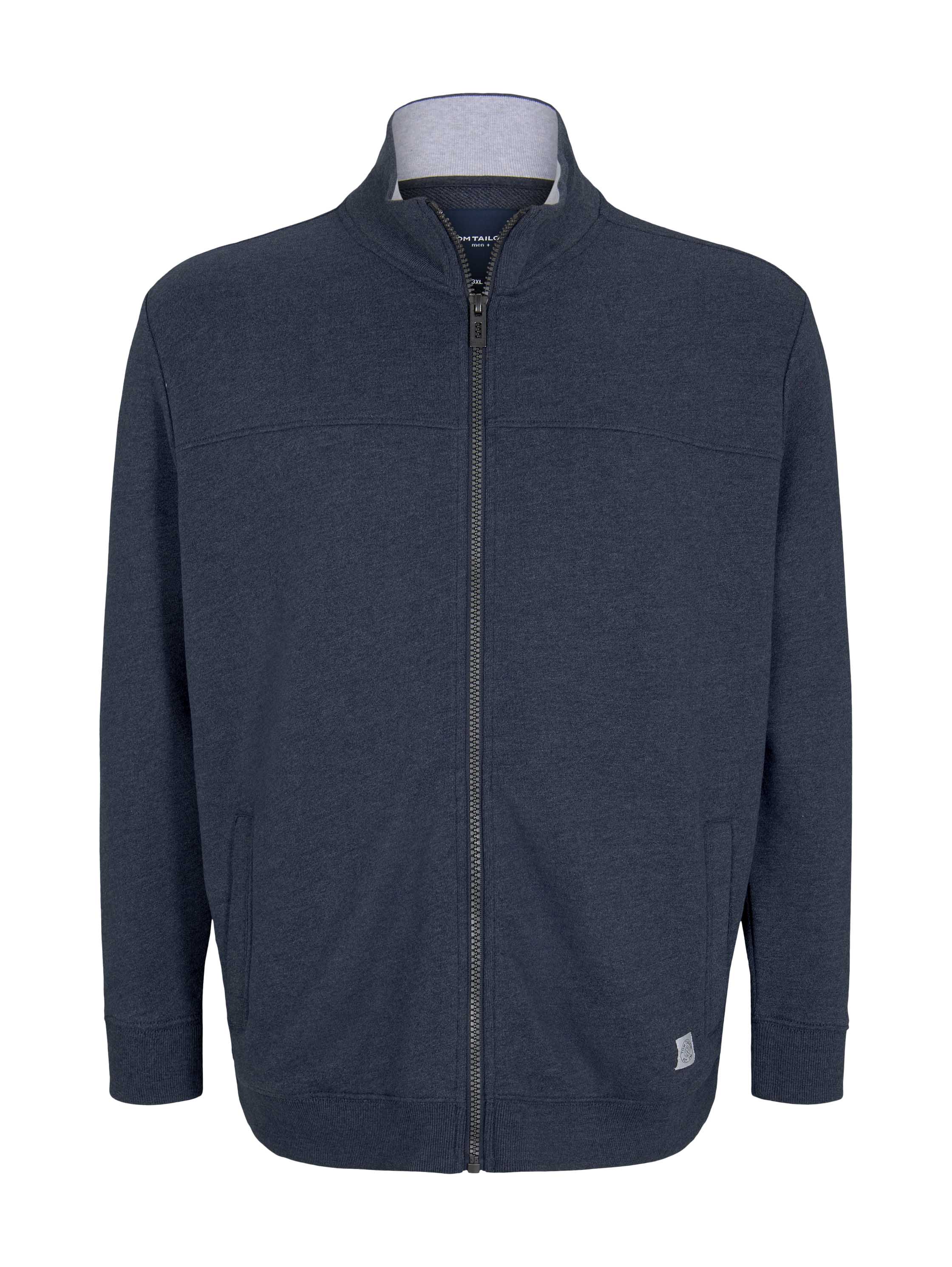 Plus - Sweatjacke mit Stehkragen