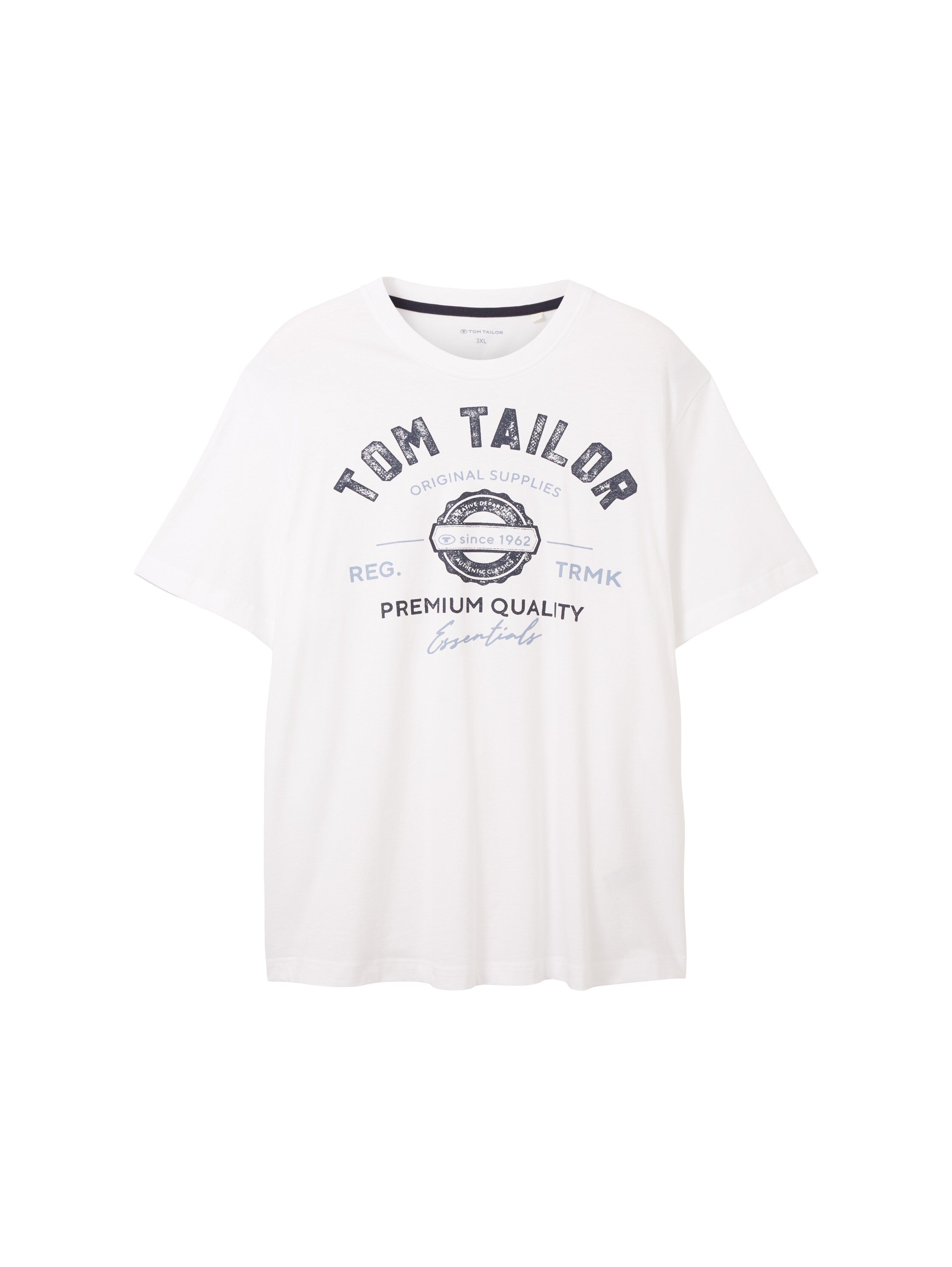Tom Tailor Denim Logo T-Shirt Erwachsene kurzärmlig Rundhalsausschnitt