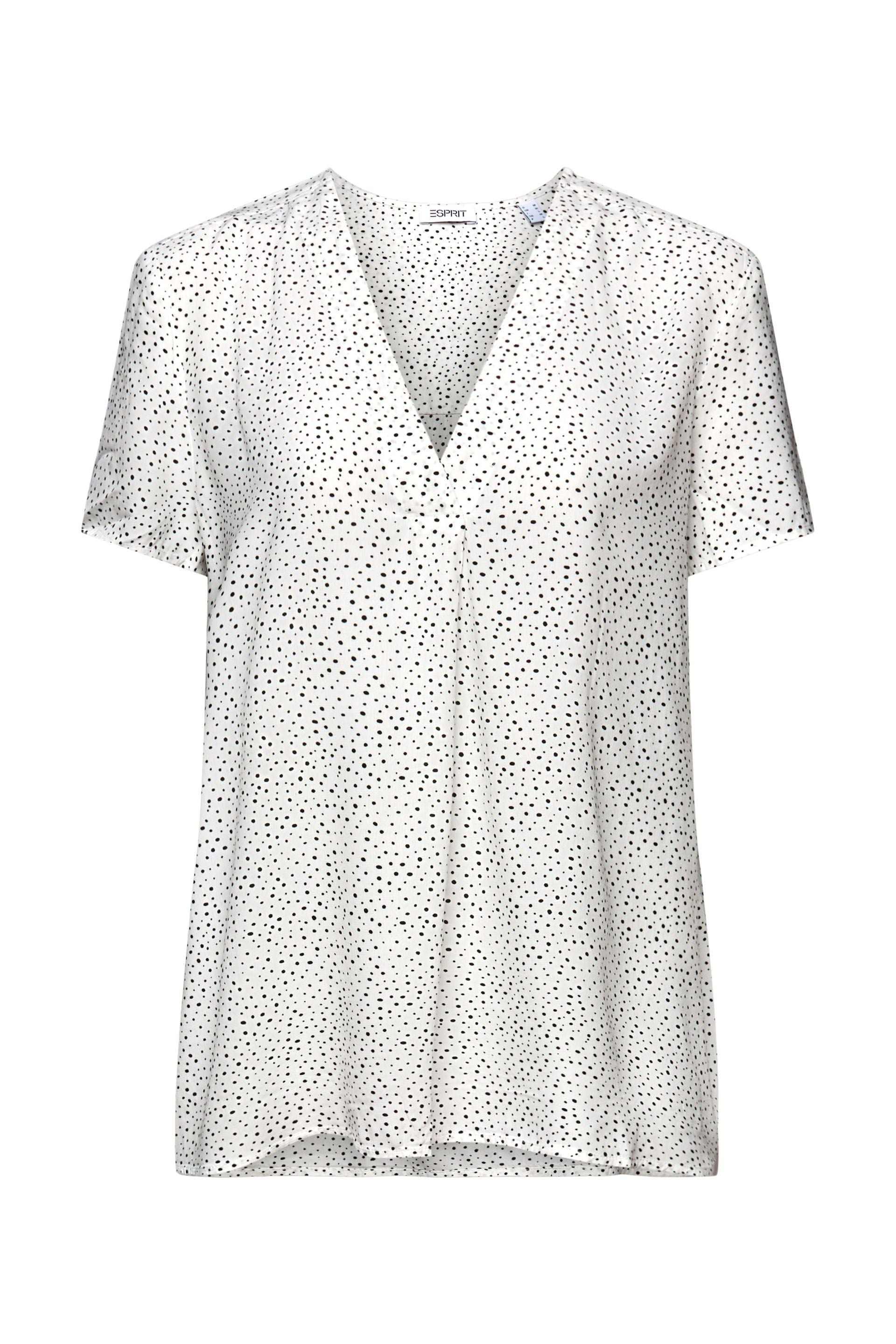 Esprit Allover-Print Bluse Damen Leicht und Knitterfrei