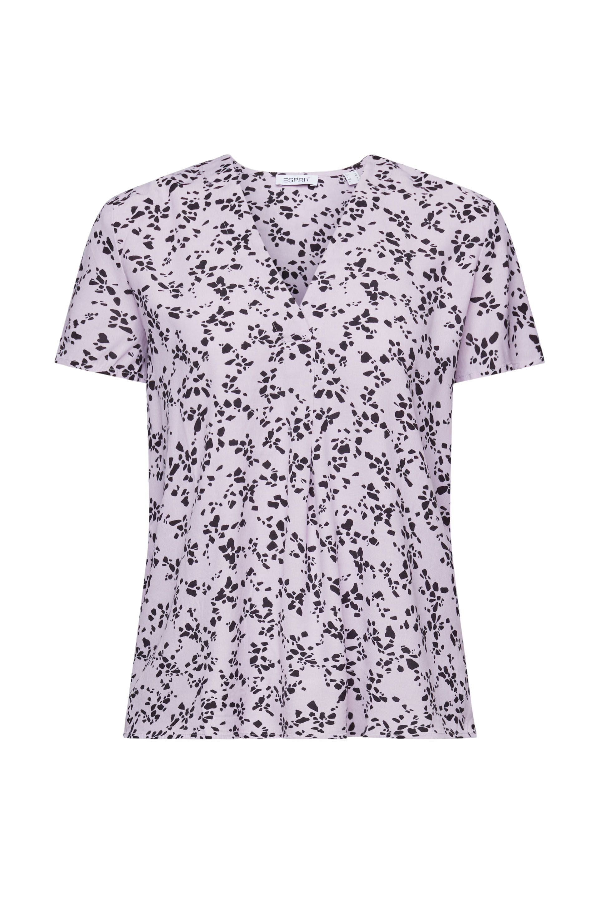Esprit Allover-Print Bluse Damen Leicht und Knitterfrei