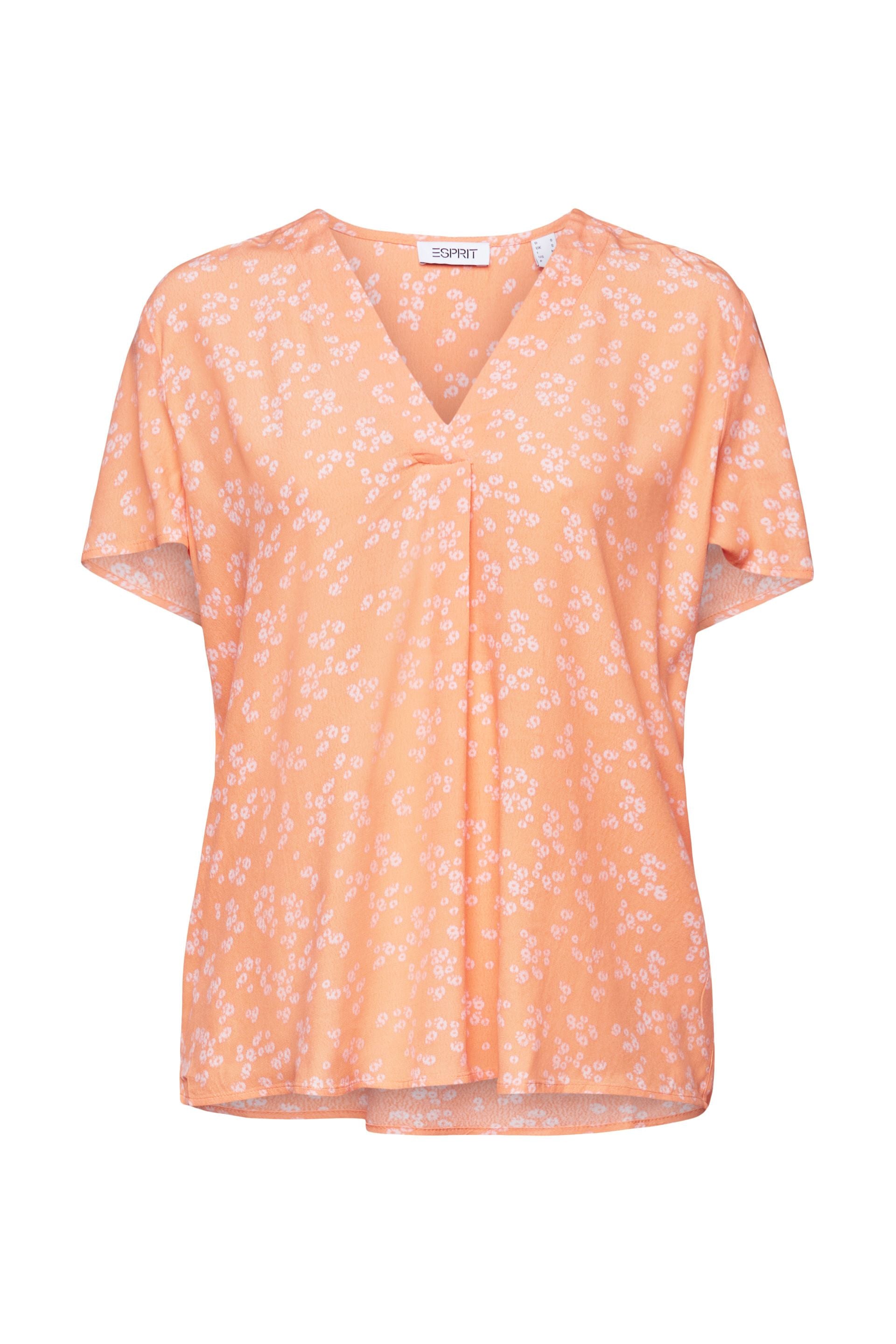 Esprit Allover-Print Bluse Damen Leicht und Knitterfrei