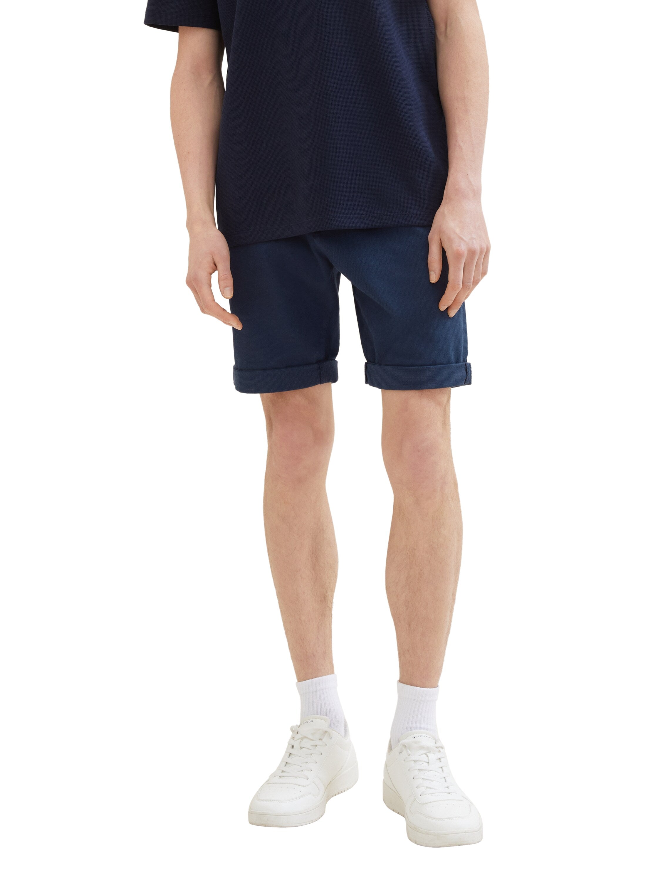 Tom Tailor Denim Chino Hose Herren Regular Fit mit Logo-Label