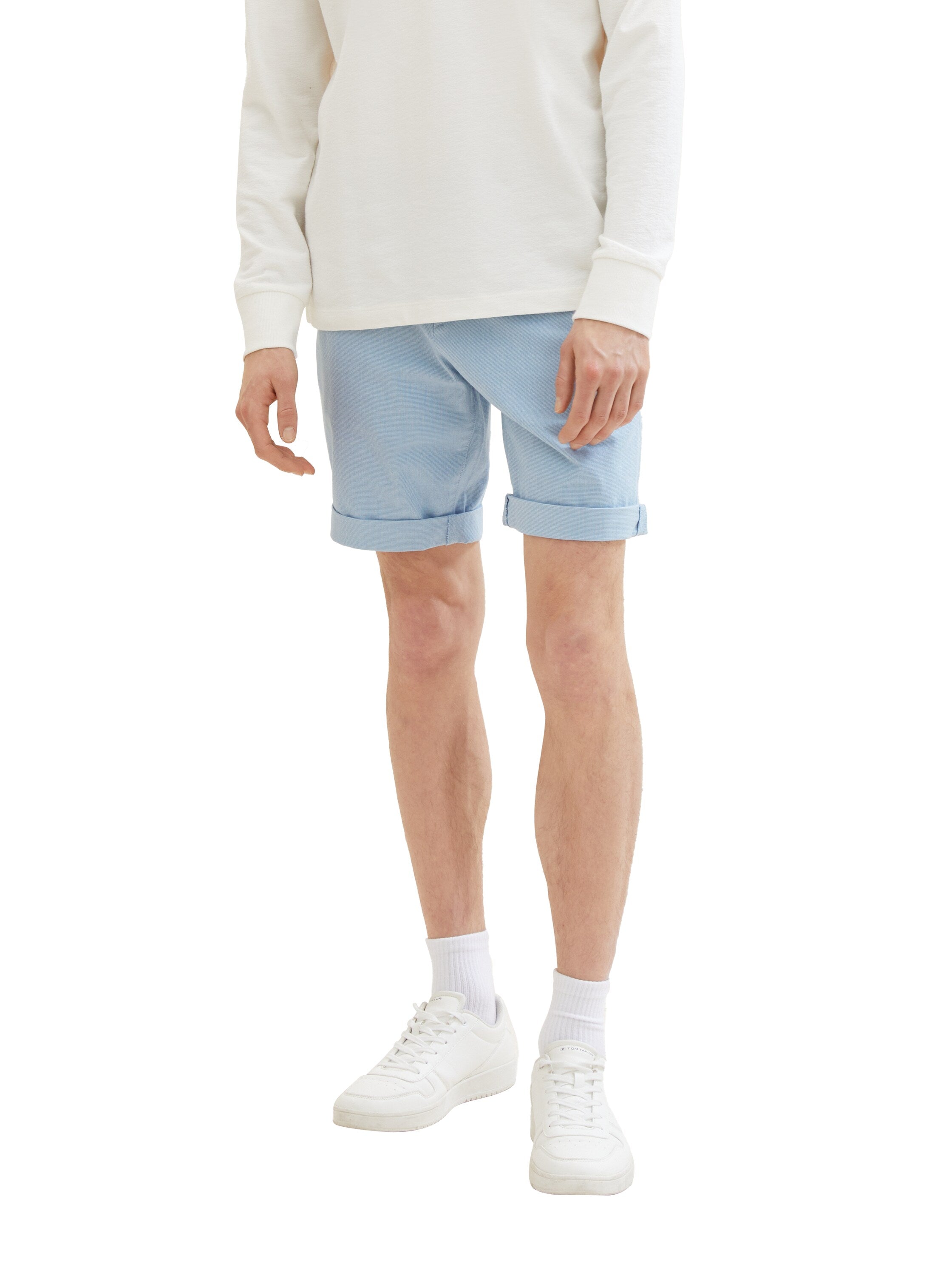 Tom Tailor Denim Chino Hose Herren Regular Fit mit Logo-Label