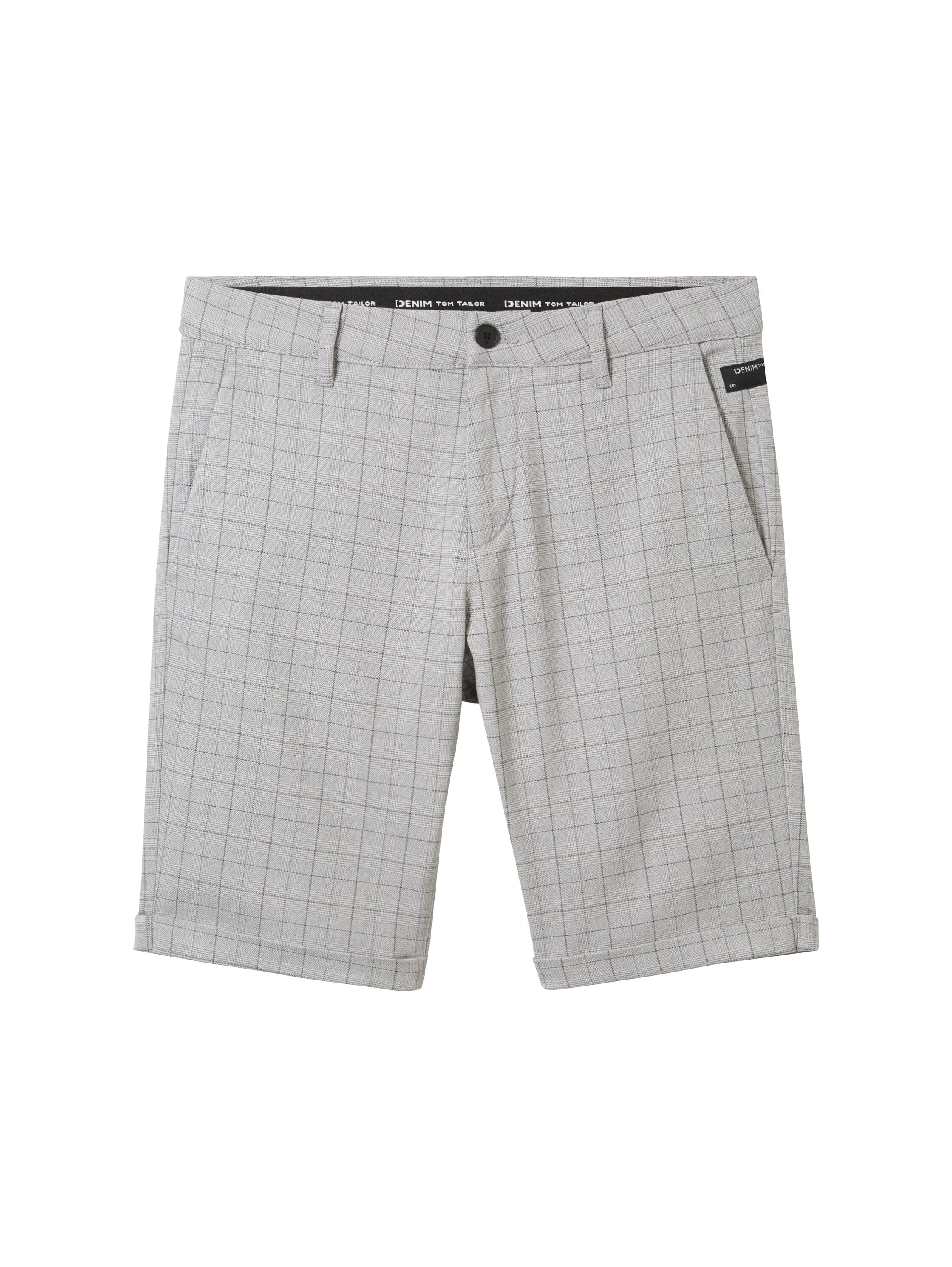 Tom Tailor Denim Chino Slim Fit Hose Herren mit Karomuster