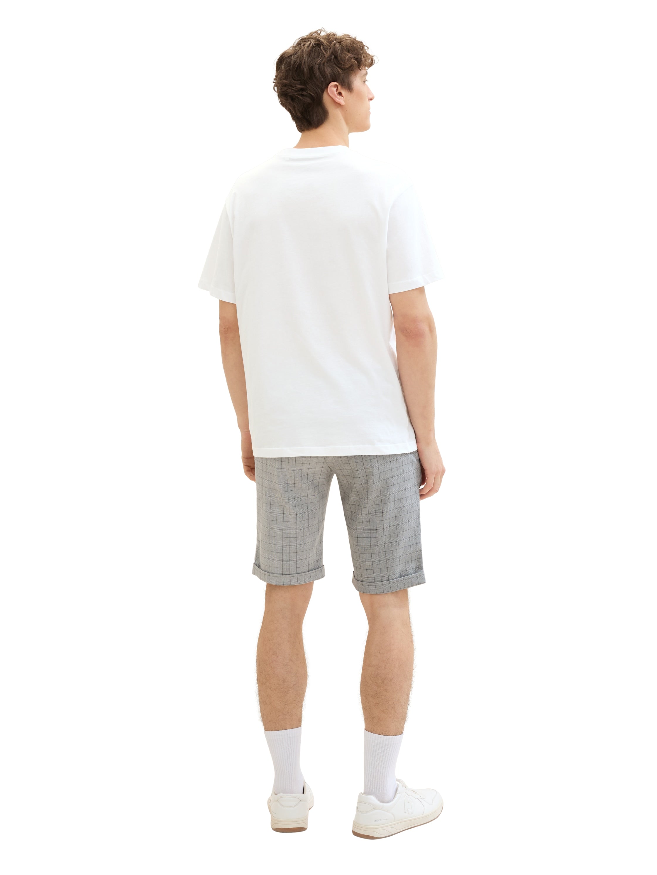 Tom Tailor Denim Chino Slim Fit Hose Herren mit Karomuster