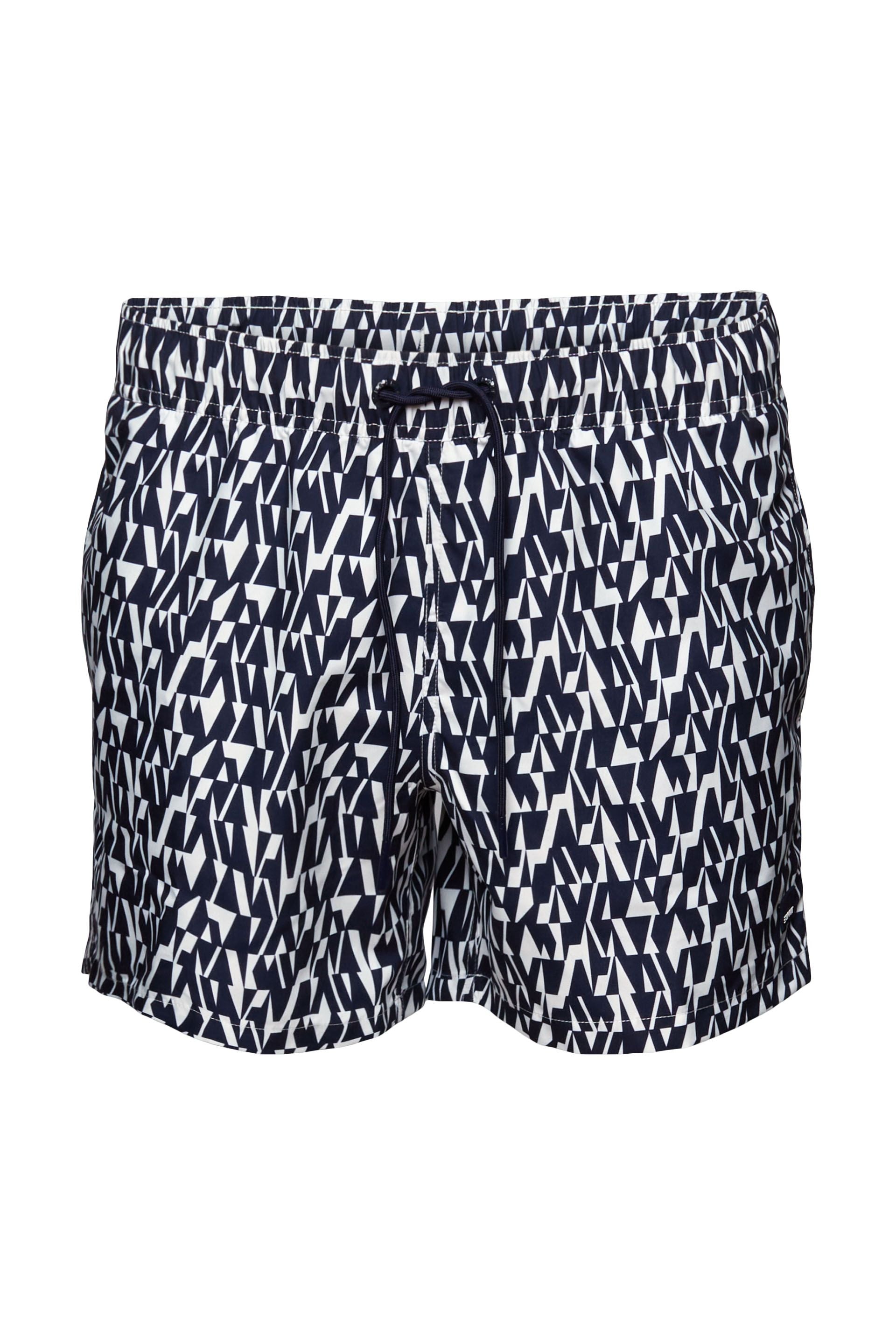 Esprit Herren Badeshorts Allover-Print Schnell trocknender Webstoff