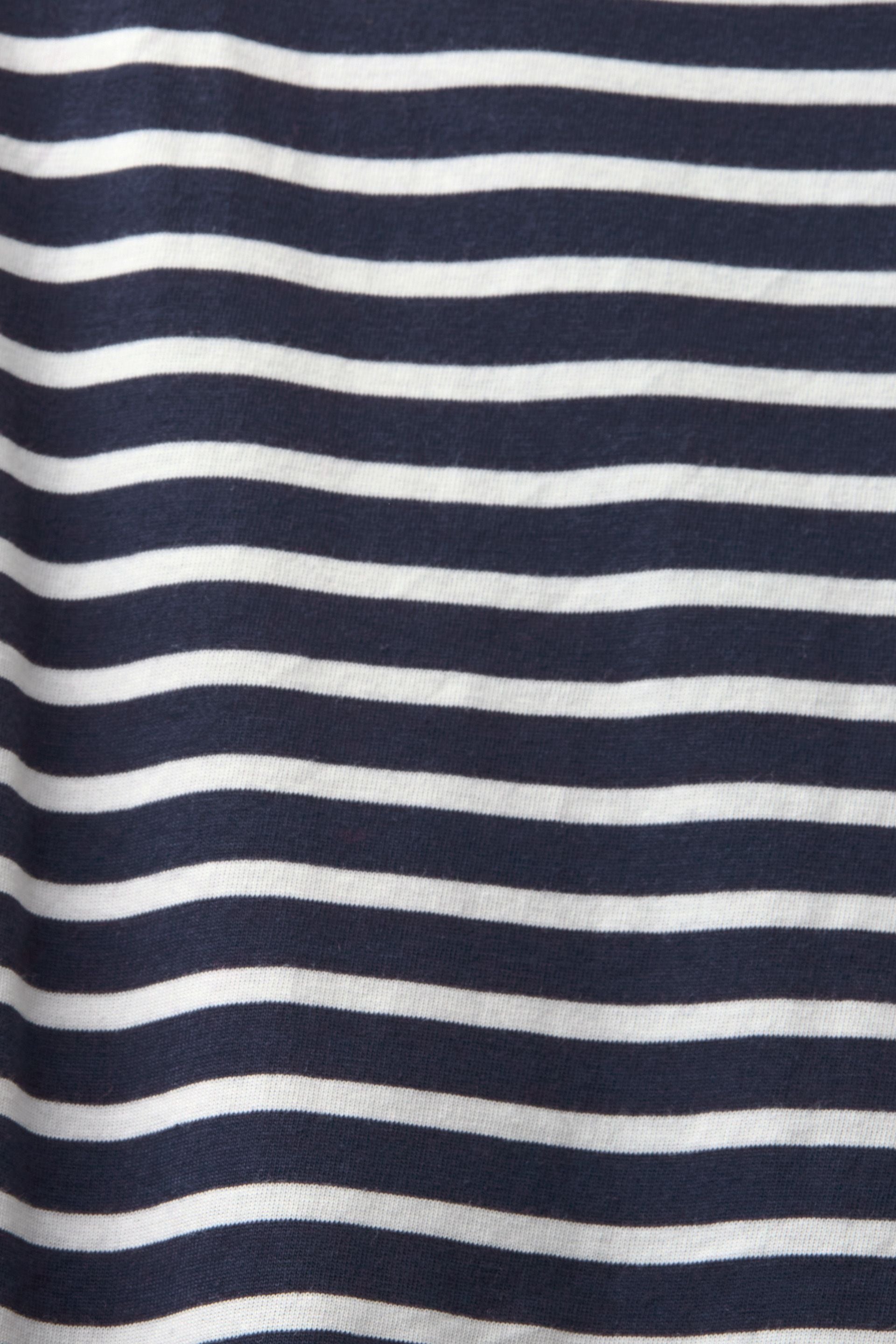 Esprit Gestreiftes Bio-Baumwoll Tanktop Damen Ärmellos Rundhalsausschnitt Logo