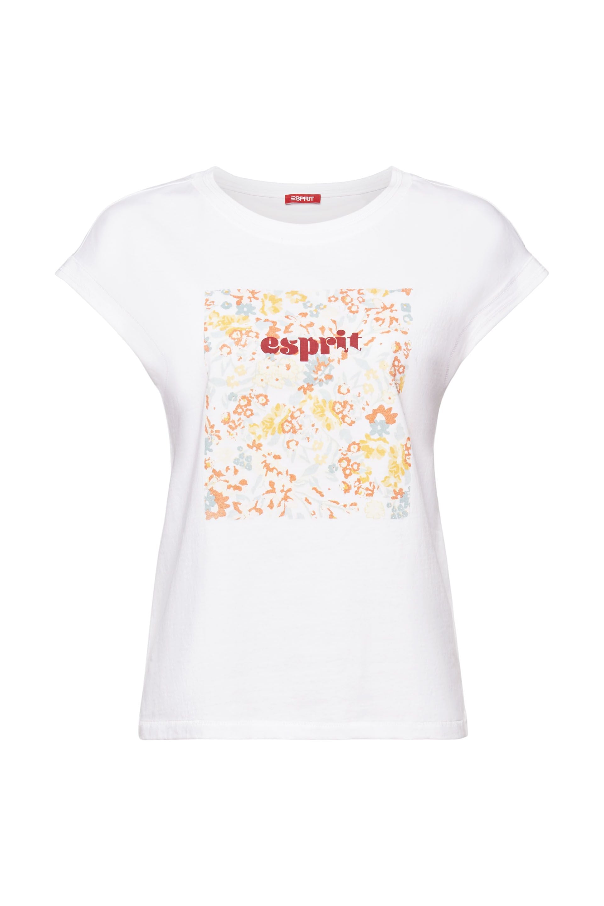 ESPRIT Damen T-Shirt Baumwolle Pflegeleicht