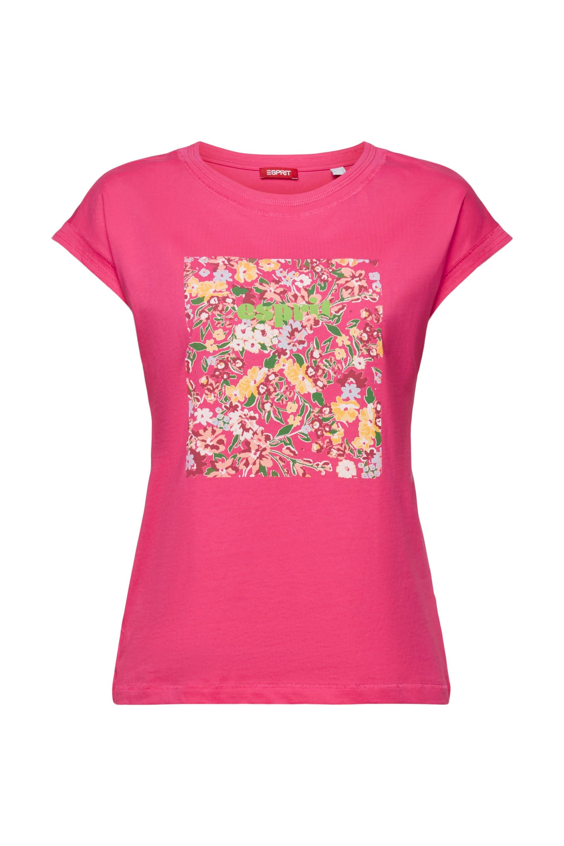 ESPRIT Damen T-Shirt Baumwolle Pflegeleicht