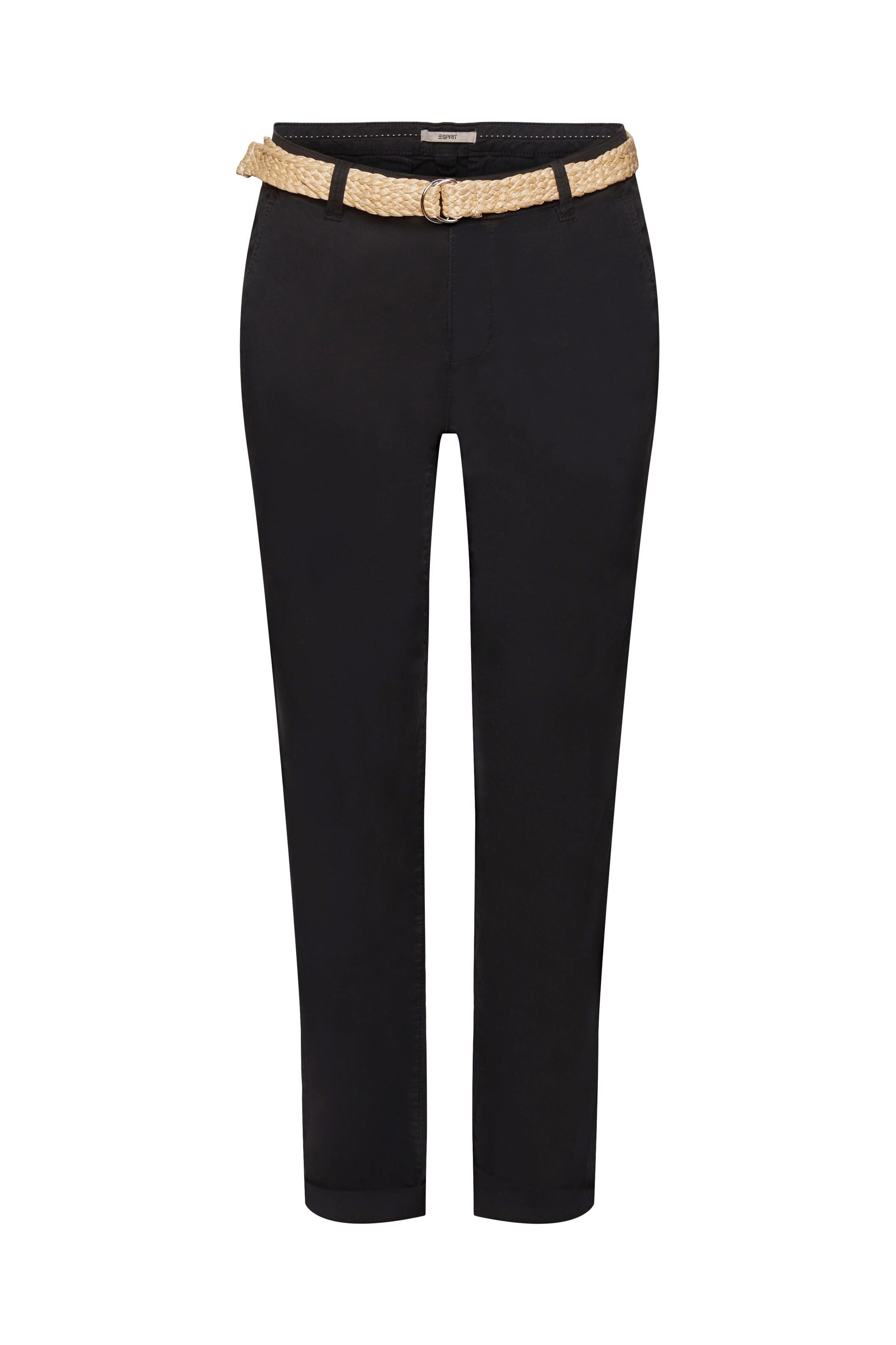 Chinohose mit Gürtel