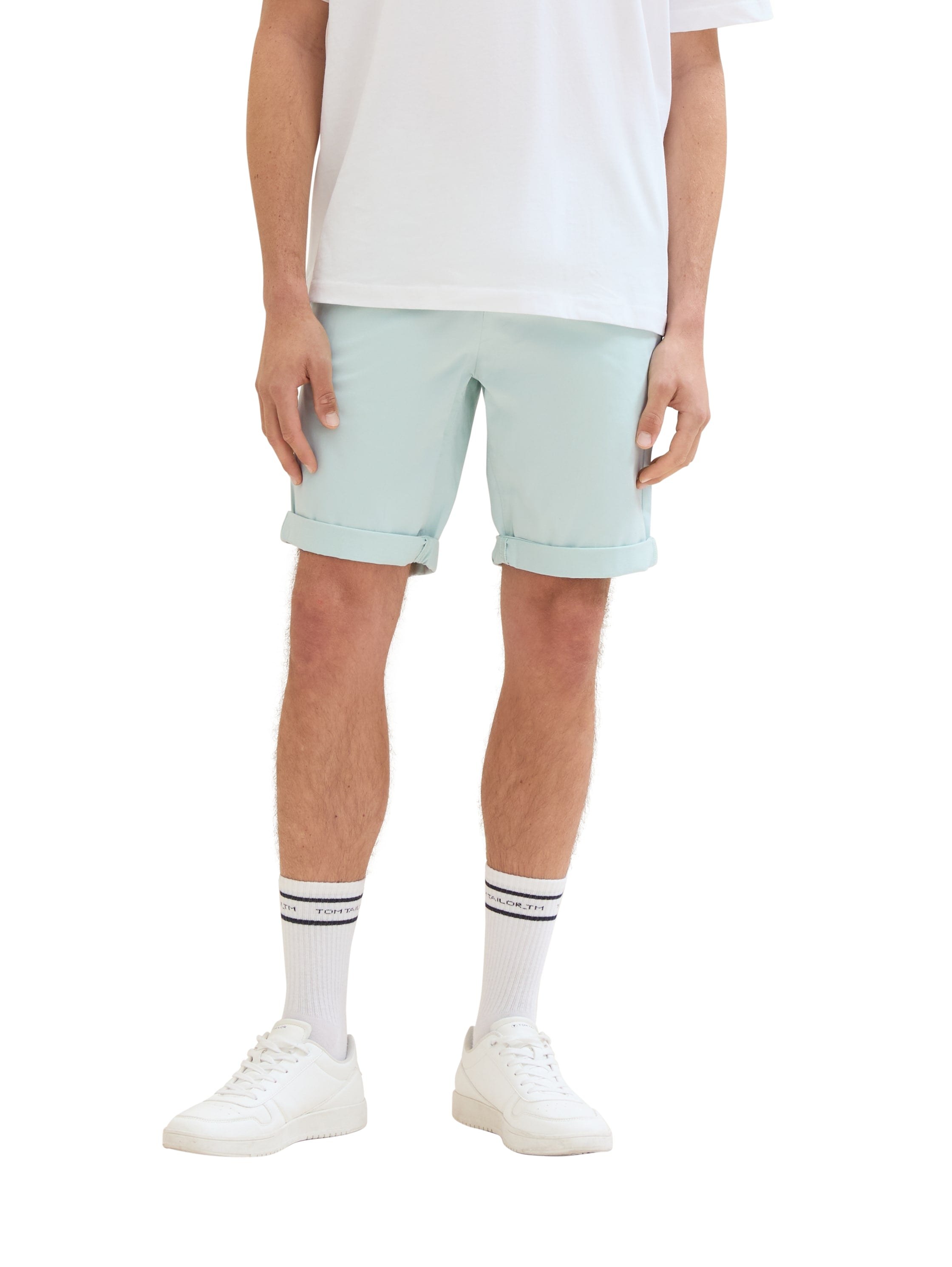 Tom Tailor Denim Chino Slim Fit Hose Herren aus Baumwolle mit Knopf und Reißverschluss