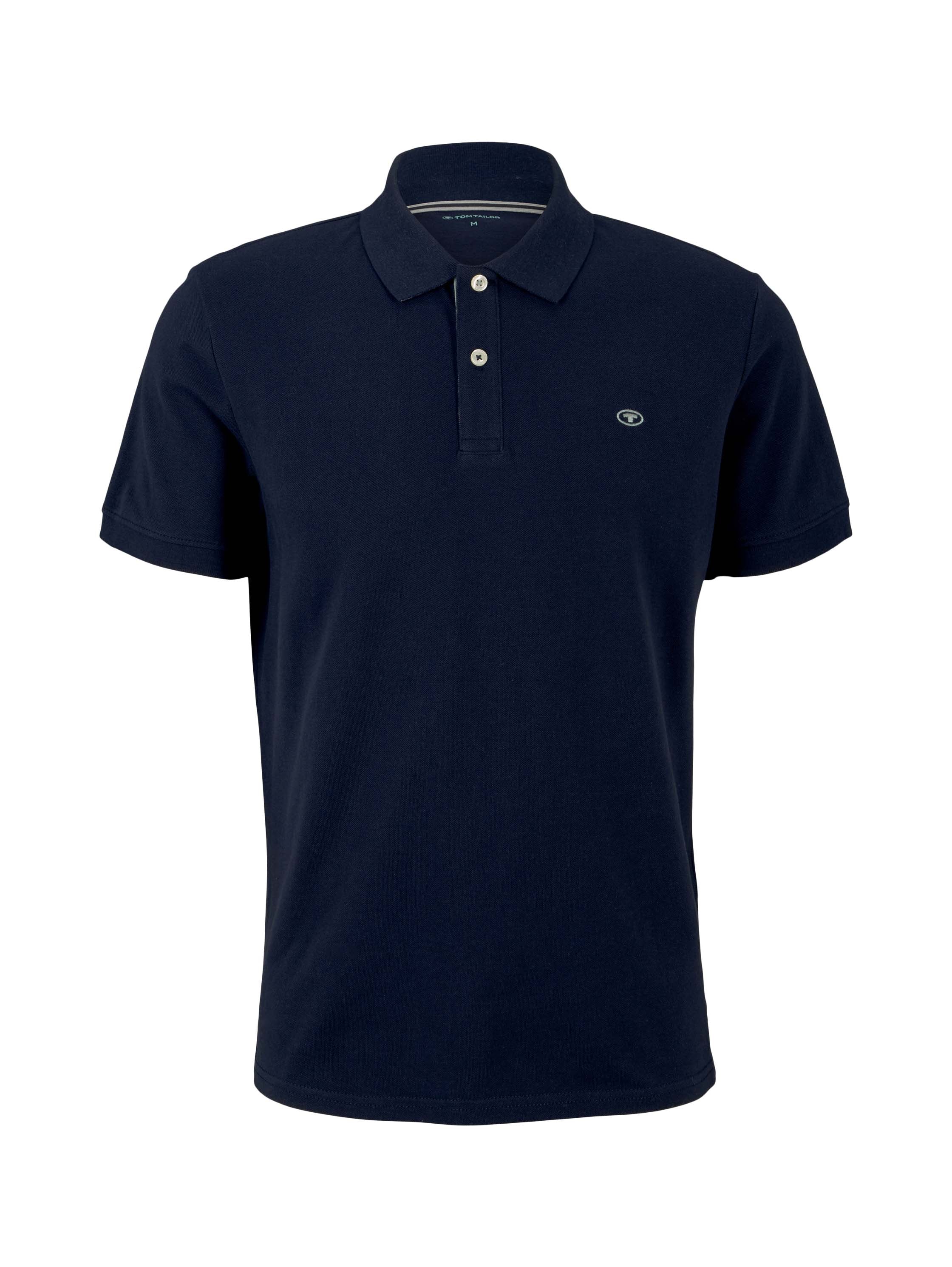 Tom Tailor Denim Polo-Shirt Herren mit Kontrastblende