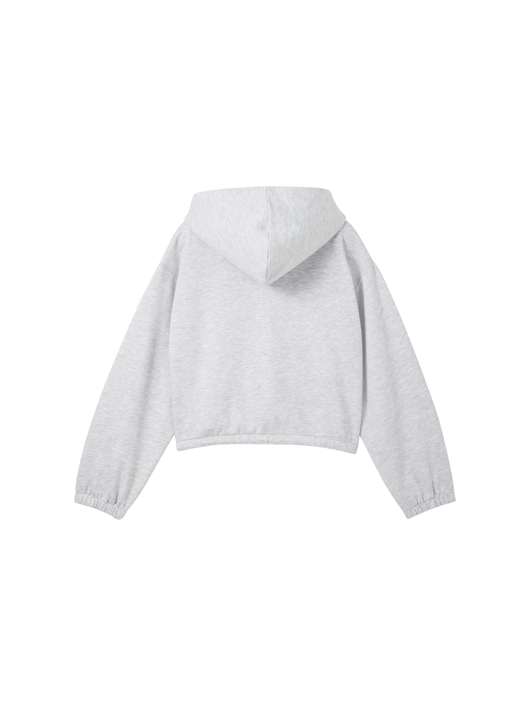 Cropped Hoodie Sweatjacke mit Kordelzug