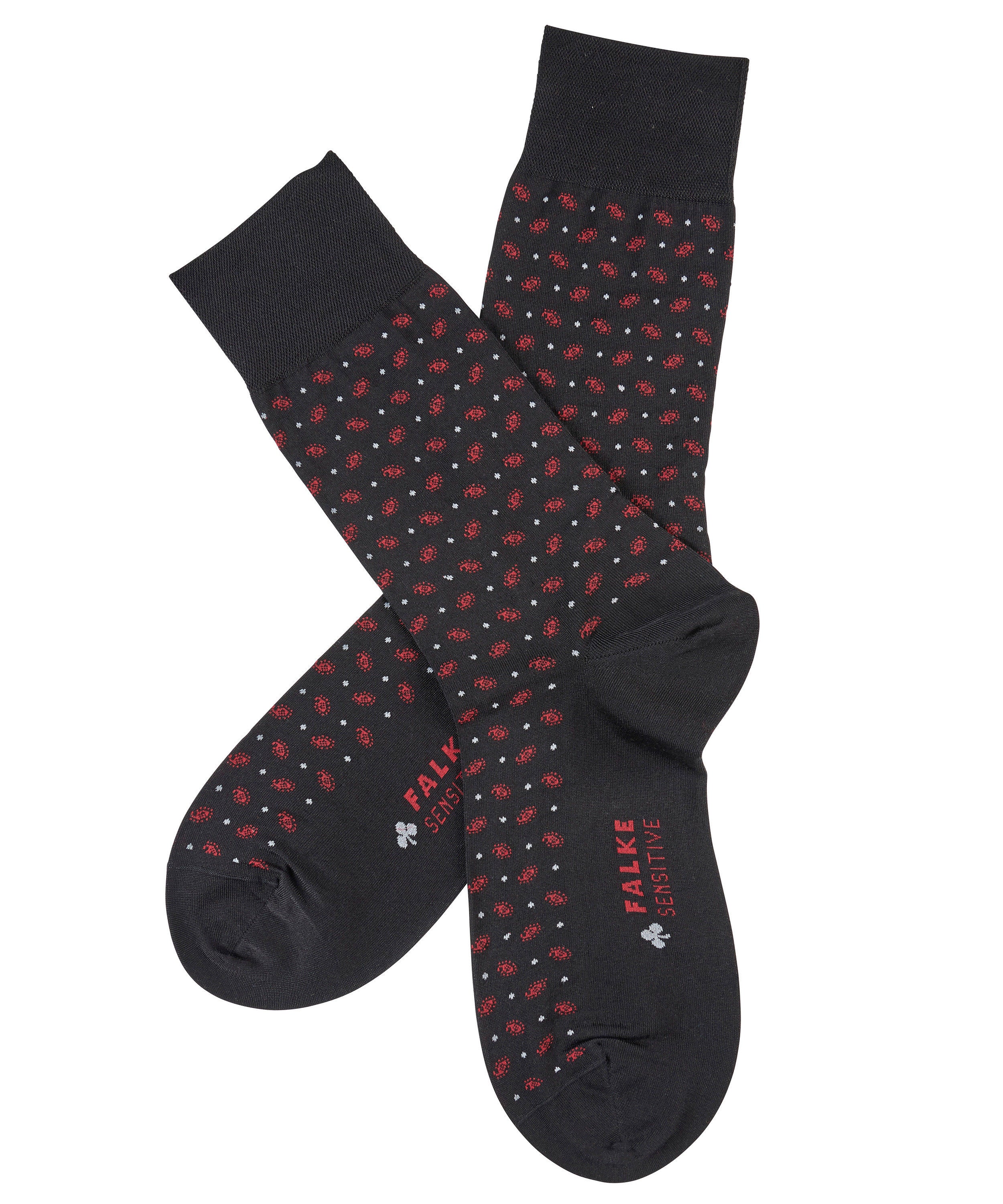 Falke Krawattenmuster Baumwollstrumpf Herren Komfortbündchen