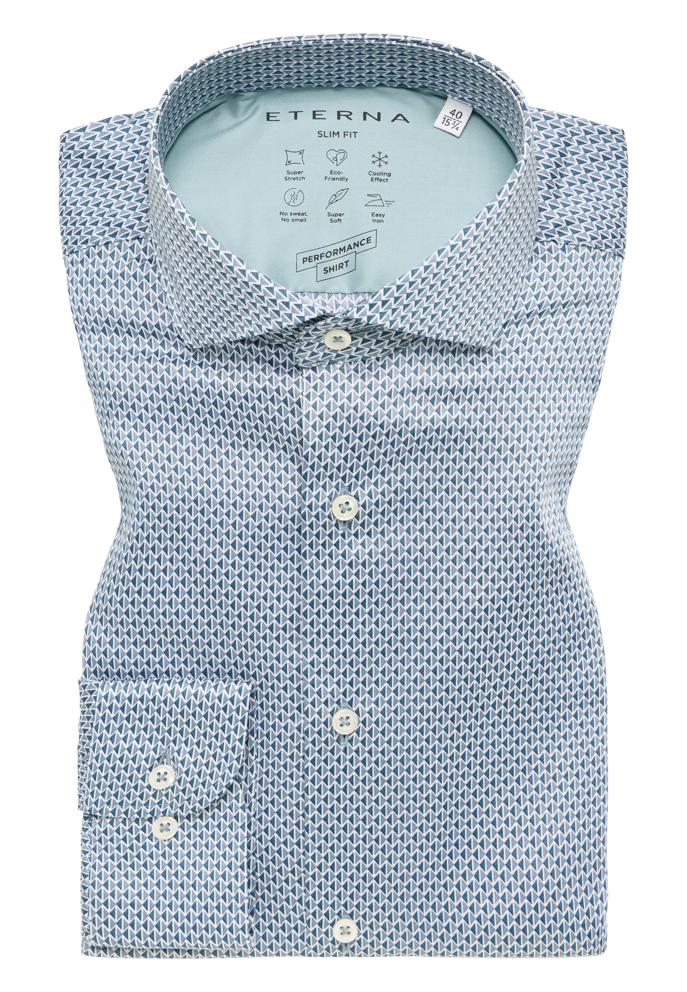 Fashionable Performance Shirt Herren Flexibel Stretch Twill Twill