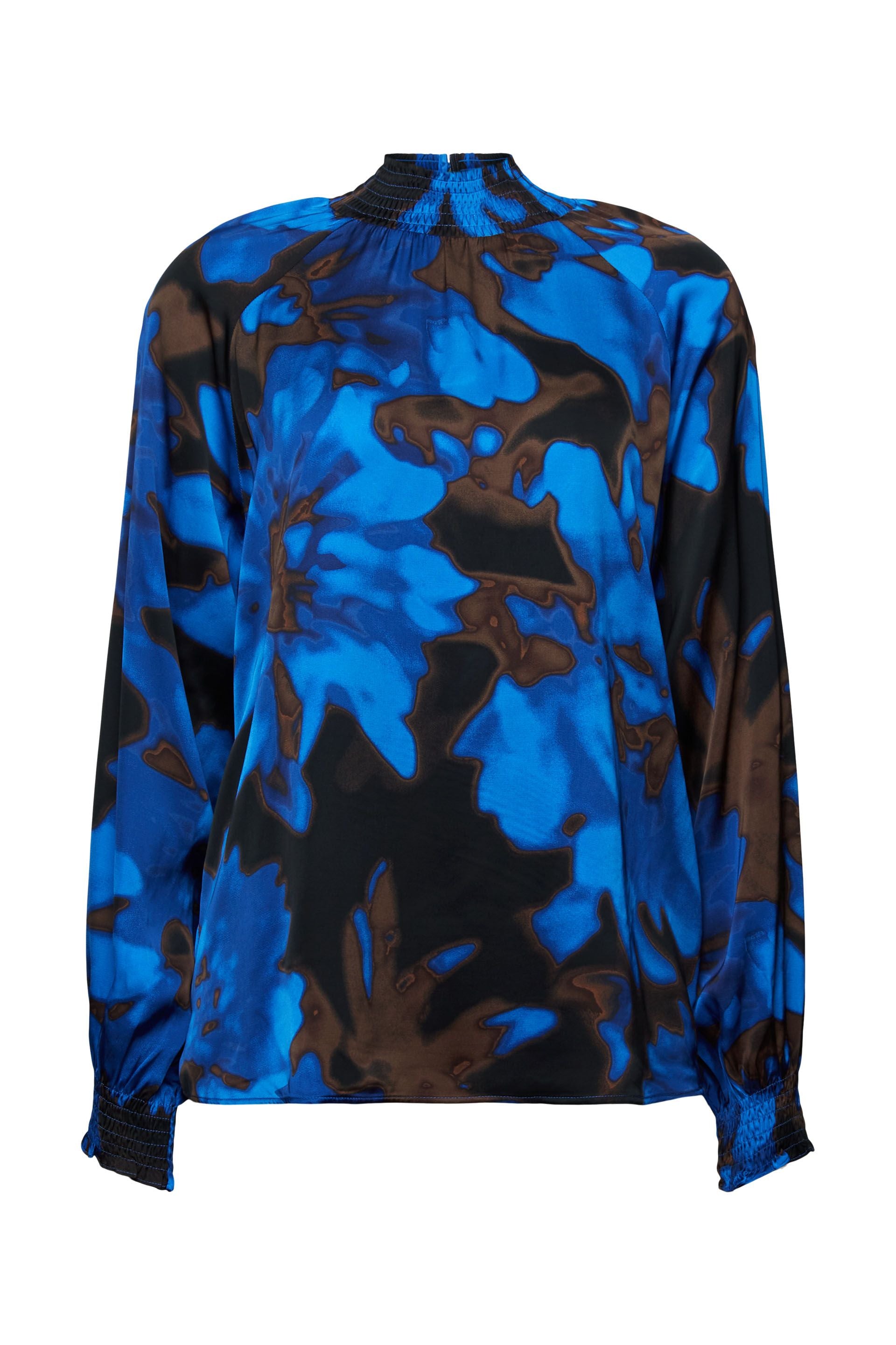 Esprit Blusenshirt Damen Oversize Smok-Detail