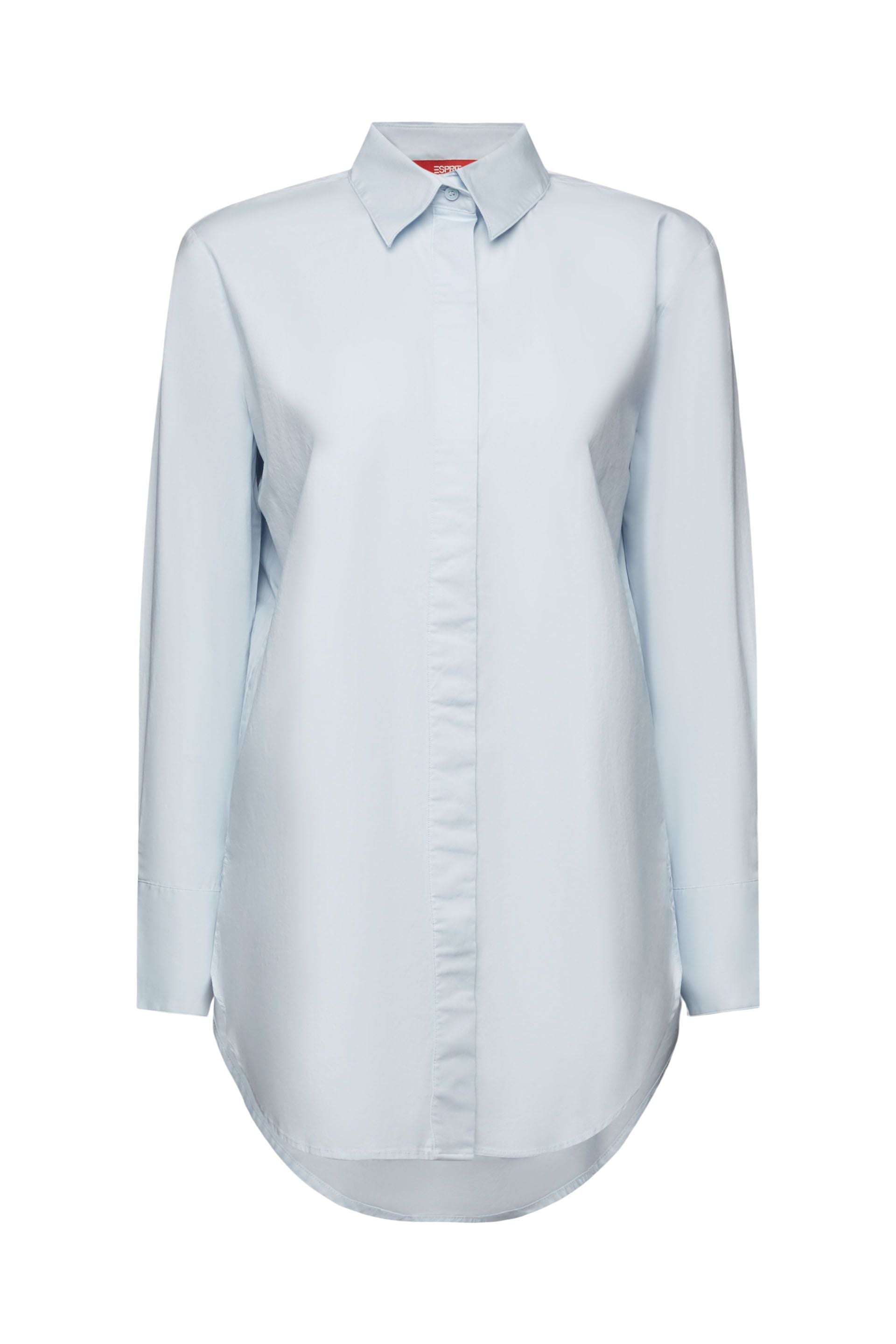 ESPRIT Popeline-Bluse für Damen mit körpernaher Passform