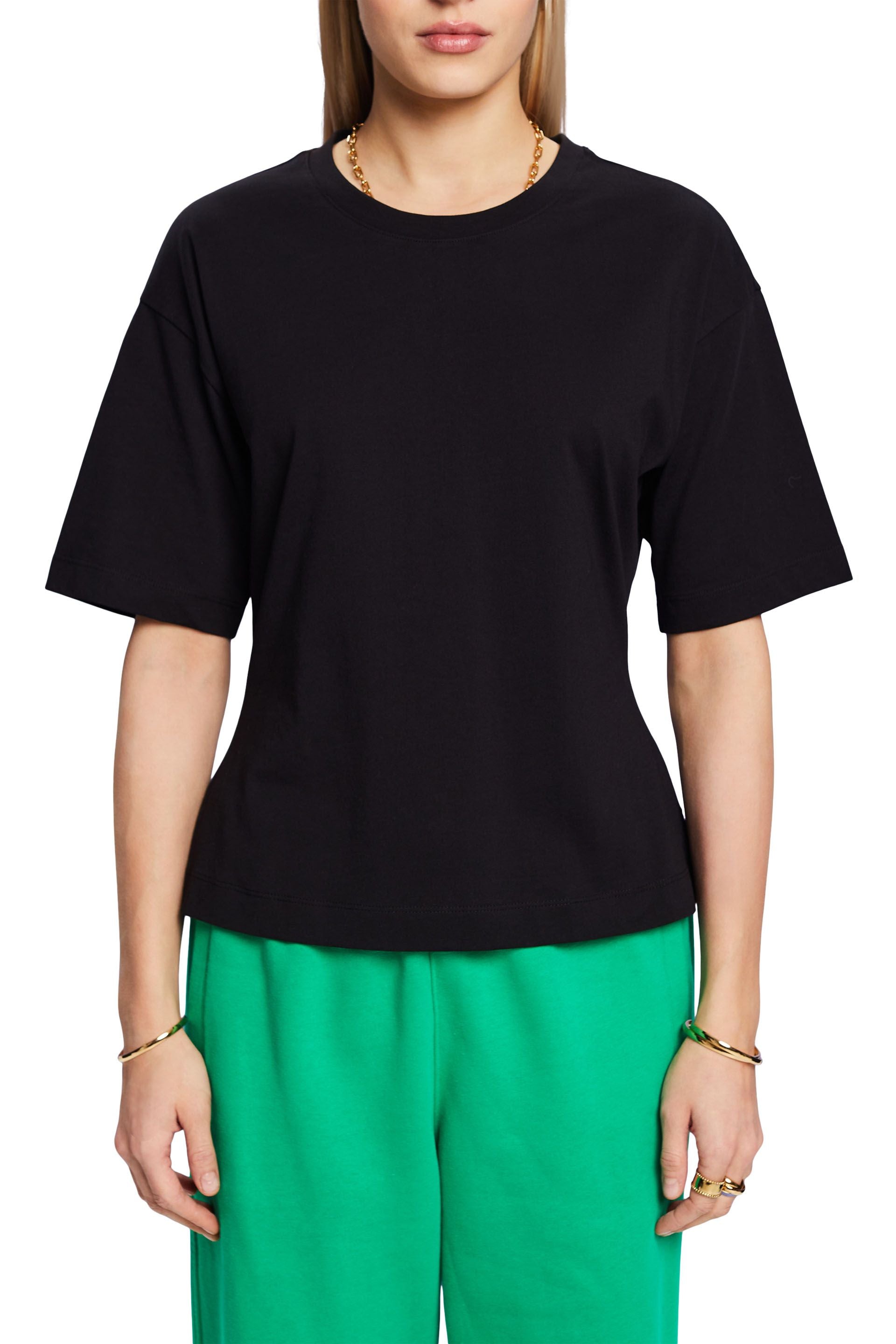 ESPRIT Jersey Baumwolle Damen Lockere Passform