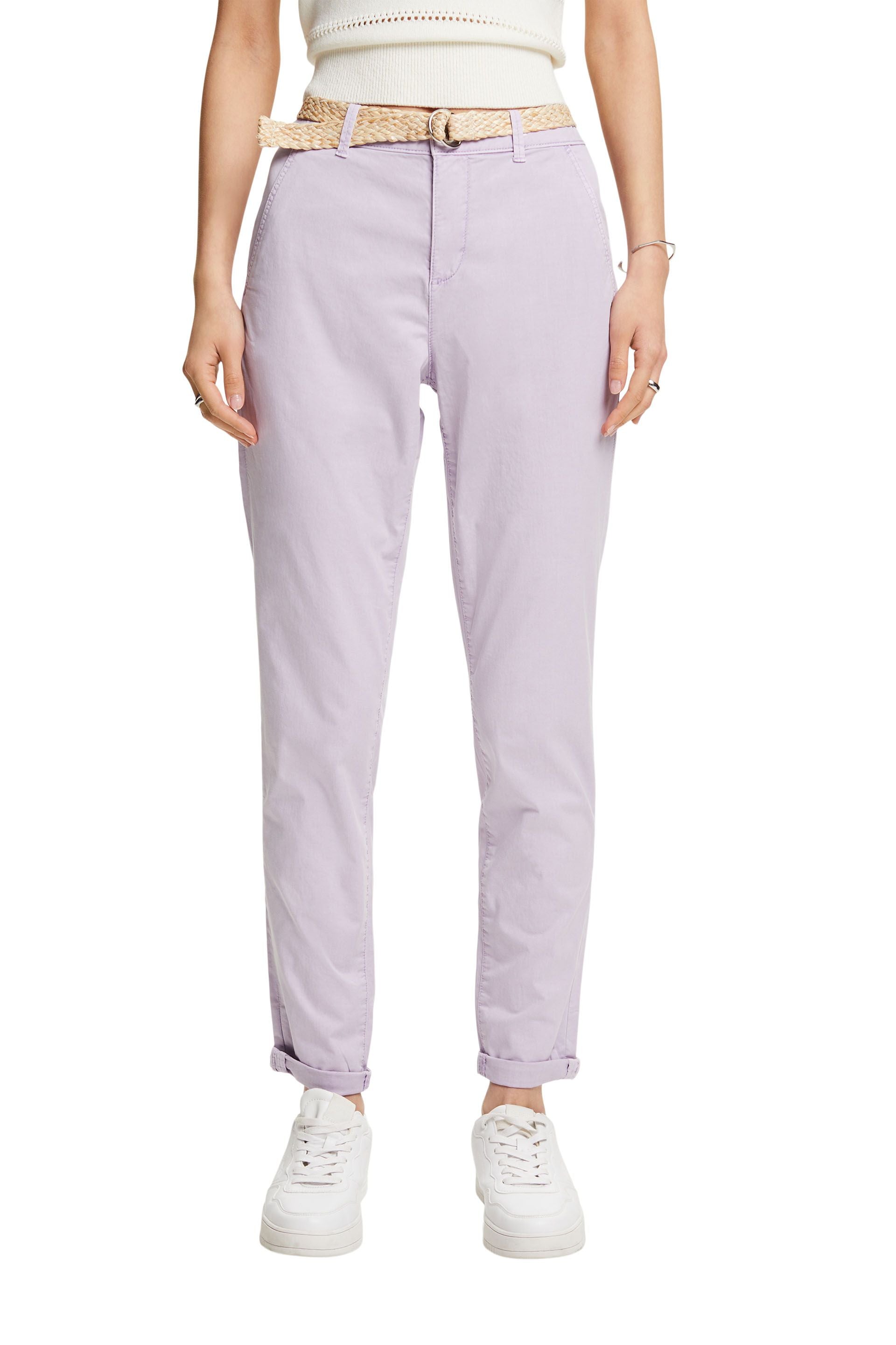 Chinohose mit Gürtel