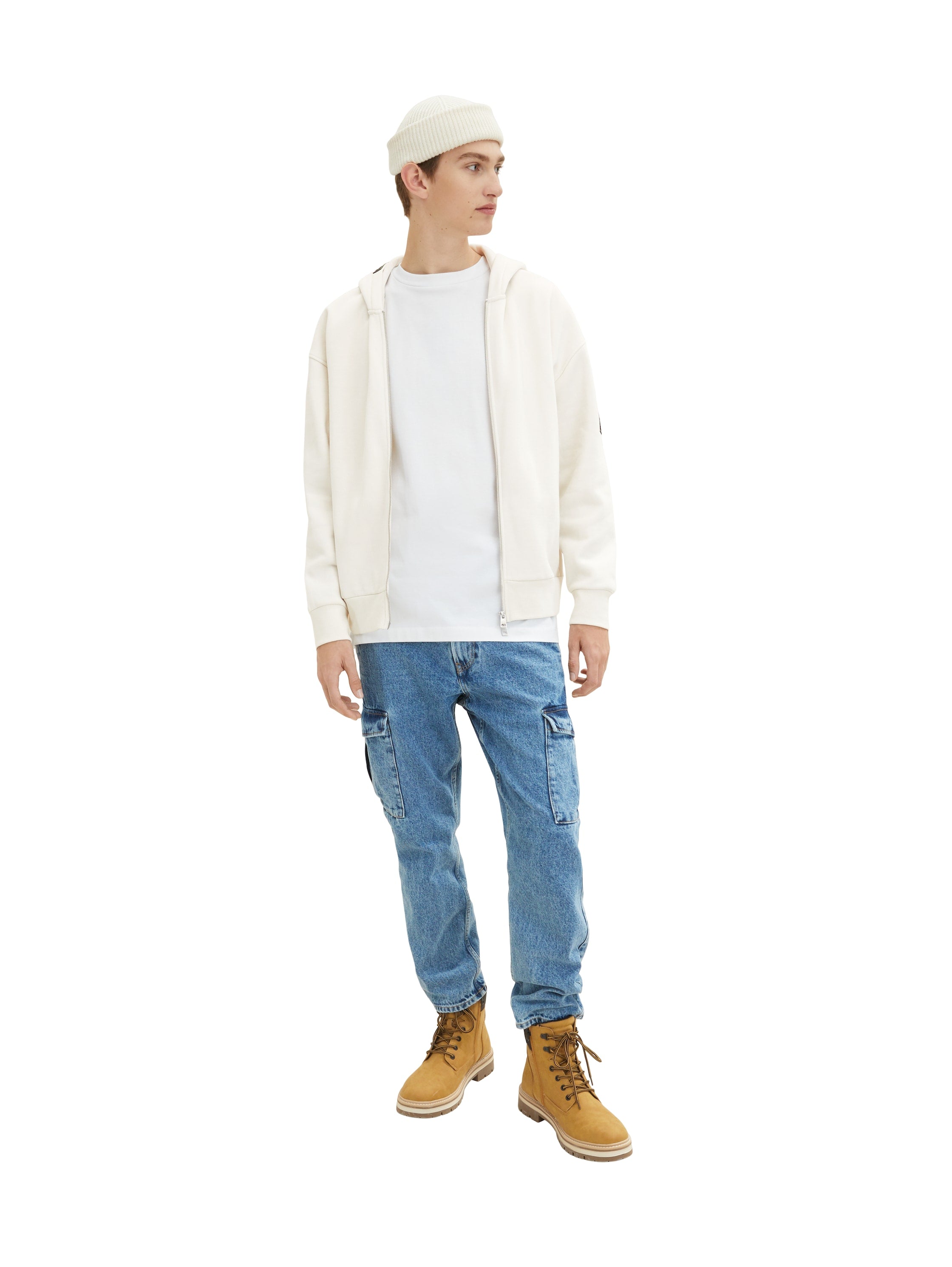 Tom Tailor Denim T-Shirt Erwachsene Männlich Oversized Fit aus nachhaltiger Baumwolle