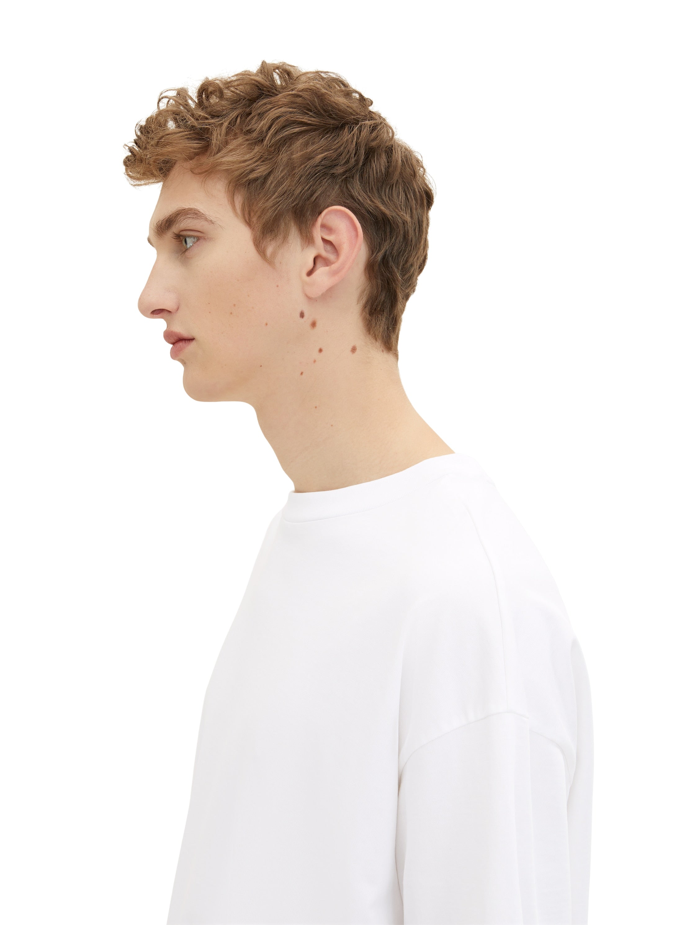 Tom Tailor Denim T-Shirt Erwachsene Männlich Oversized Fit aus nachhaltiger Baumwolle