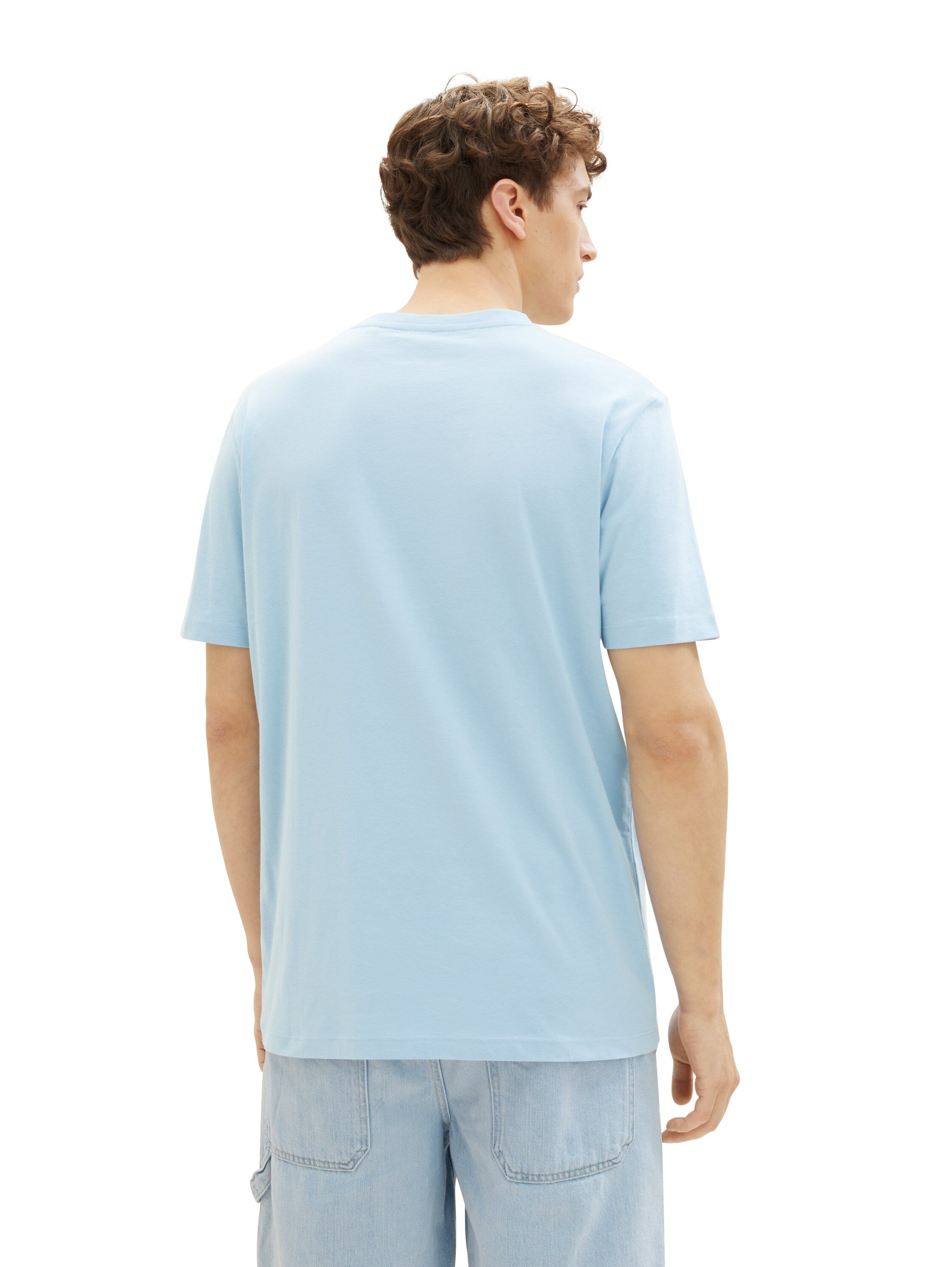 Tom Tailor Denim T-Shirt Basic Fit Herren mit Logo Print