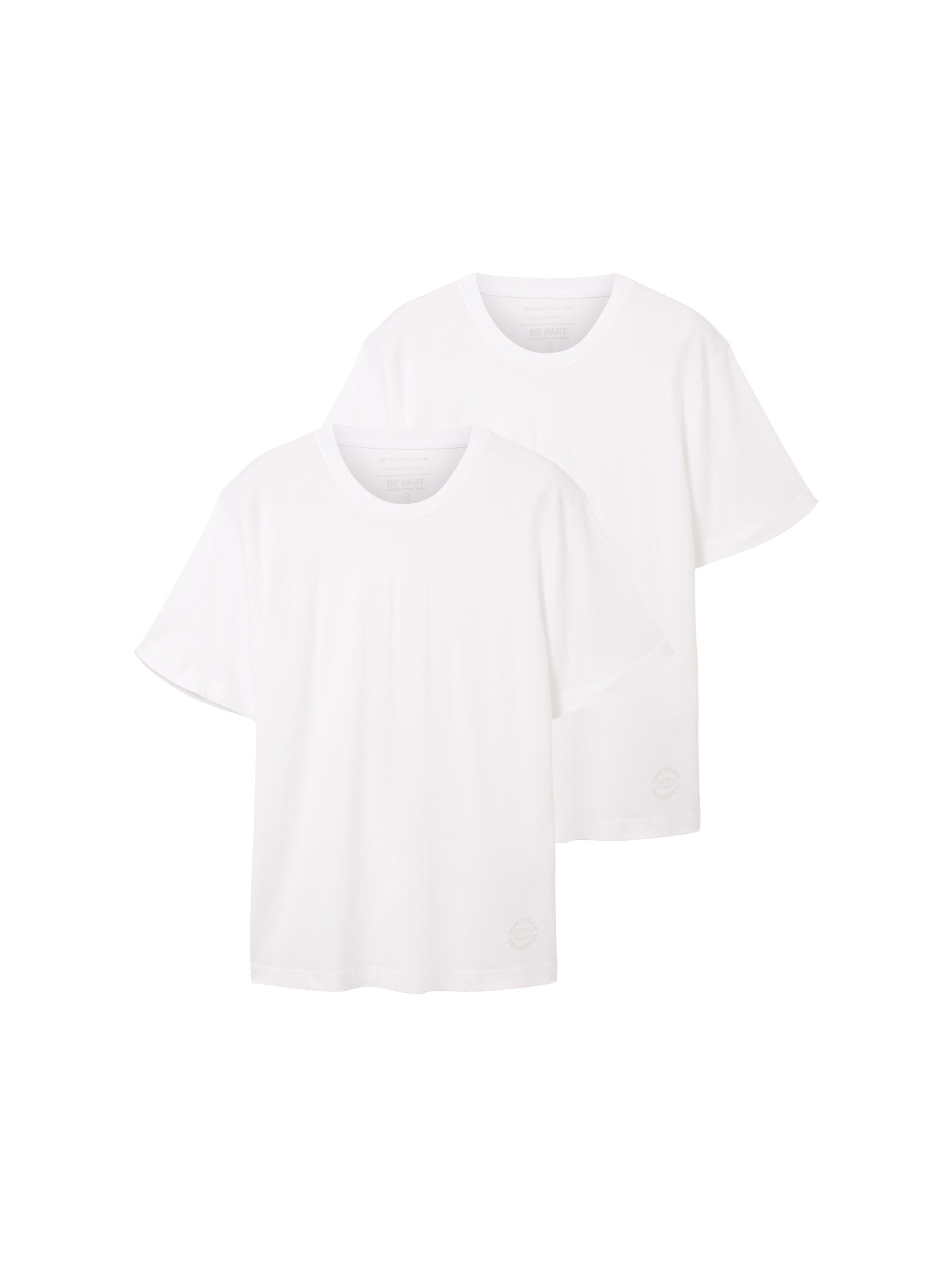 Tom Tailor Denim Logo T-Shirts für Erwachsene Männlich aus nachhaltiger Baumwolle