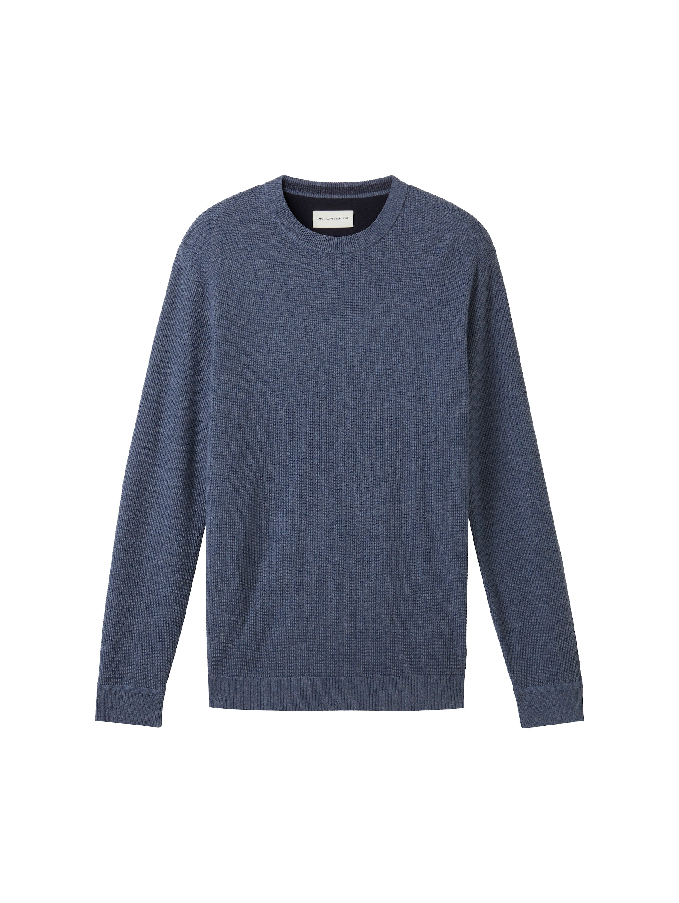 Tom Tailor Denim Strickpullover Herren Strukturiert Langarm Regular Fit