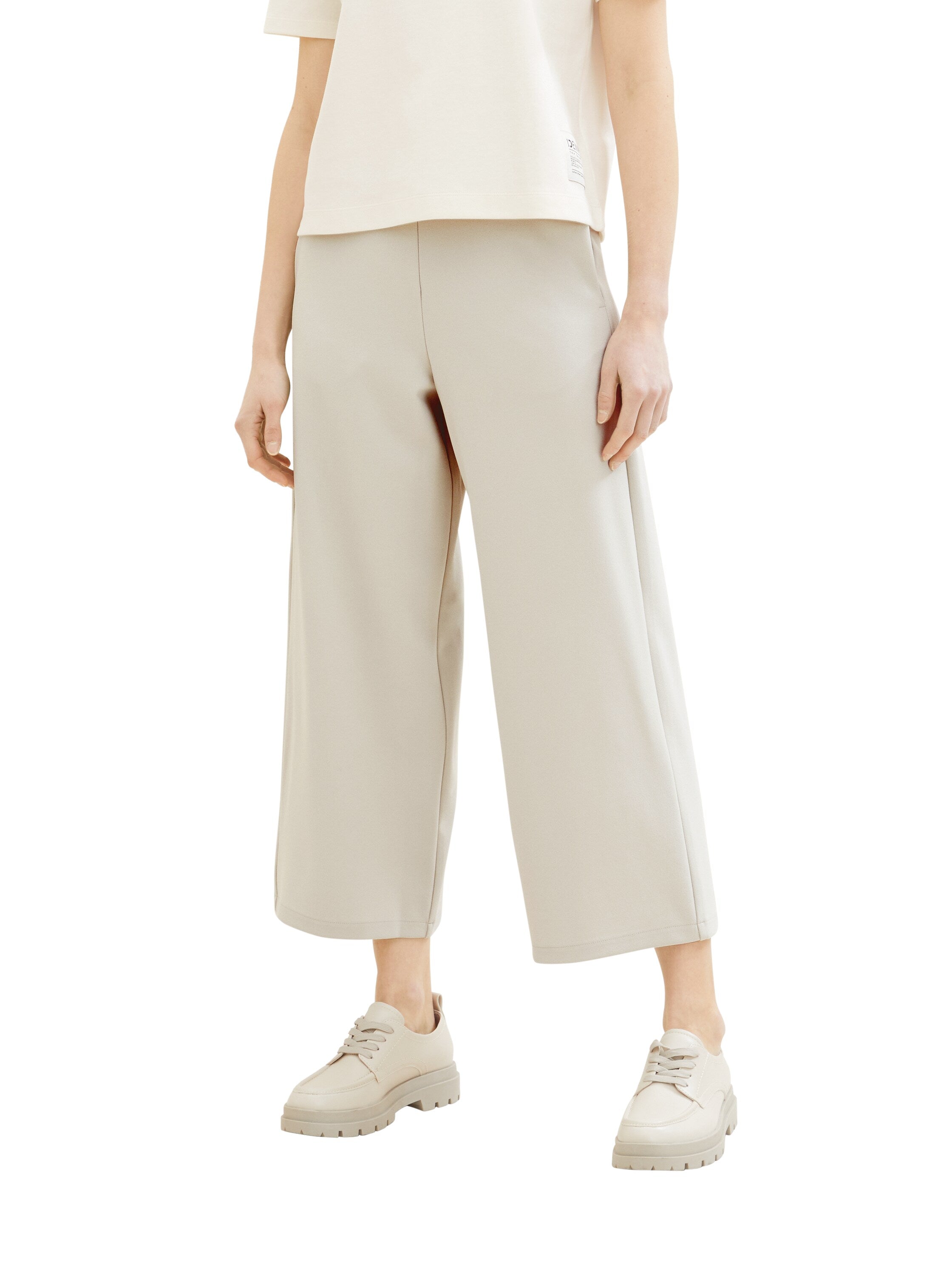 Tom Tailor Denim Damen Culotte Hose mit elastischem Bund