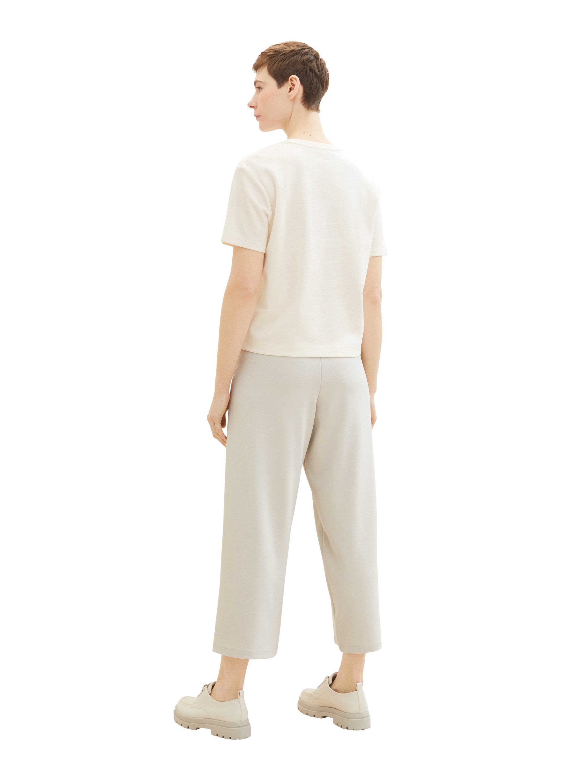 Tom Tailor Denim Damen Culotte Hose mit elastischem Bund
