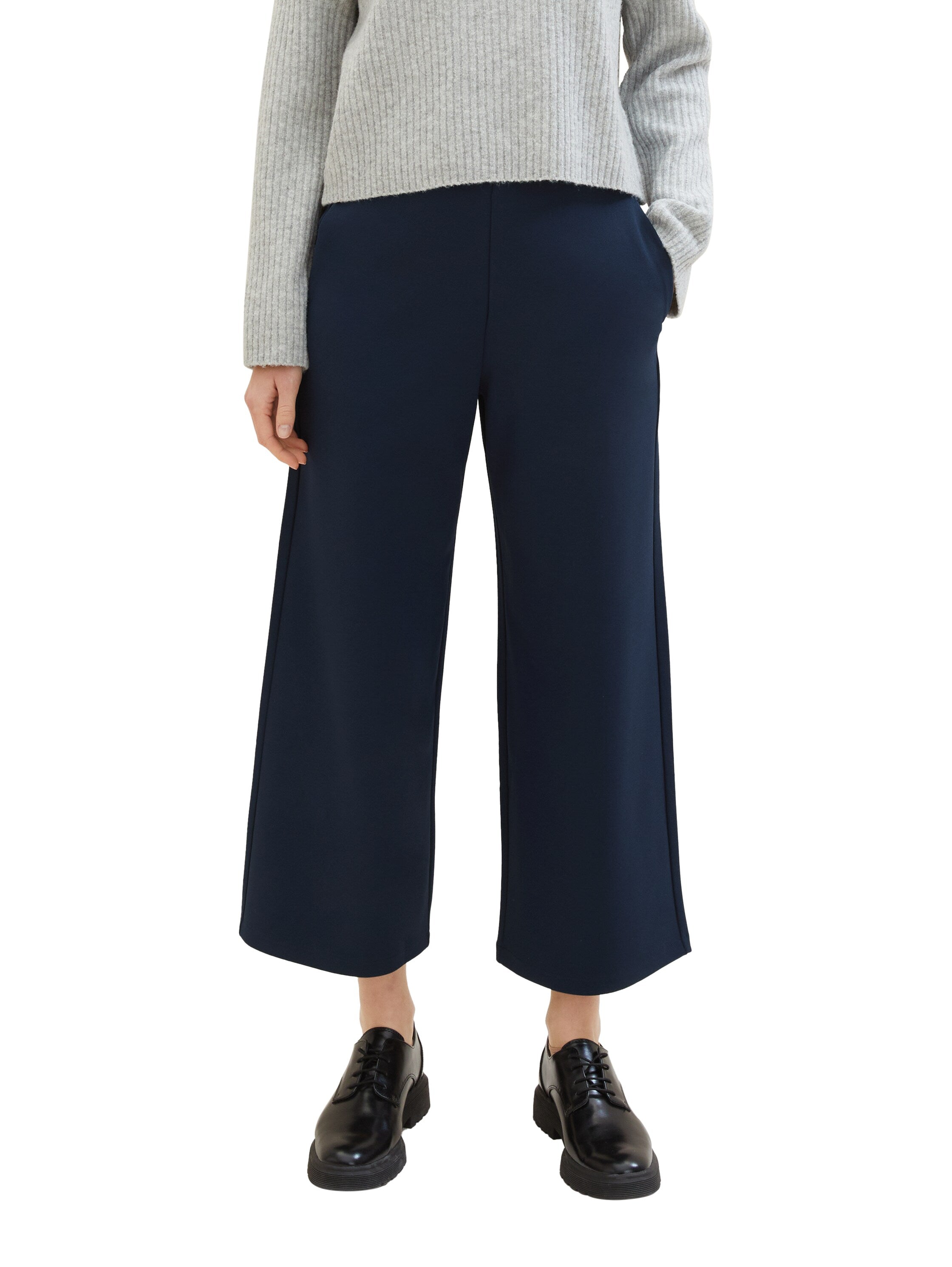 Tom Tailor Denim Damen Culotte Hose mit elastischem Bund