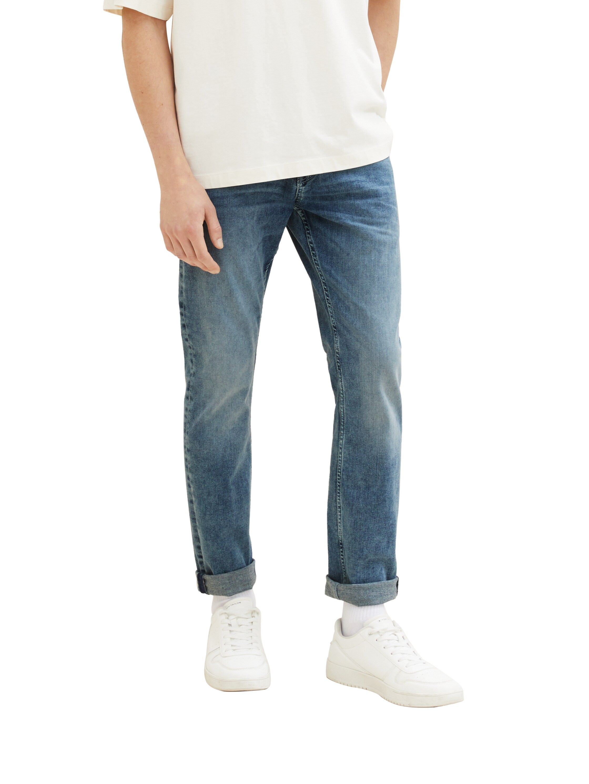 Tom Tailor Denim Herren Jeans Piers Slim Fit atmungsaktiv