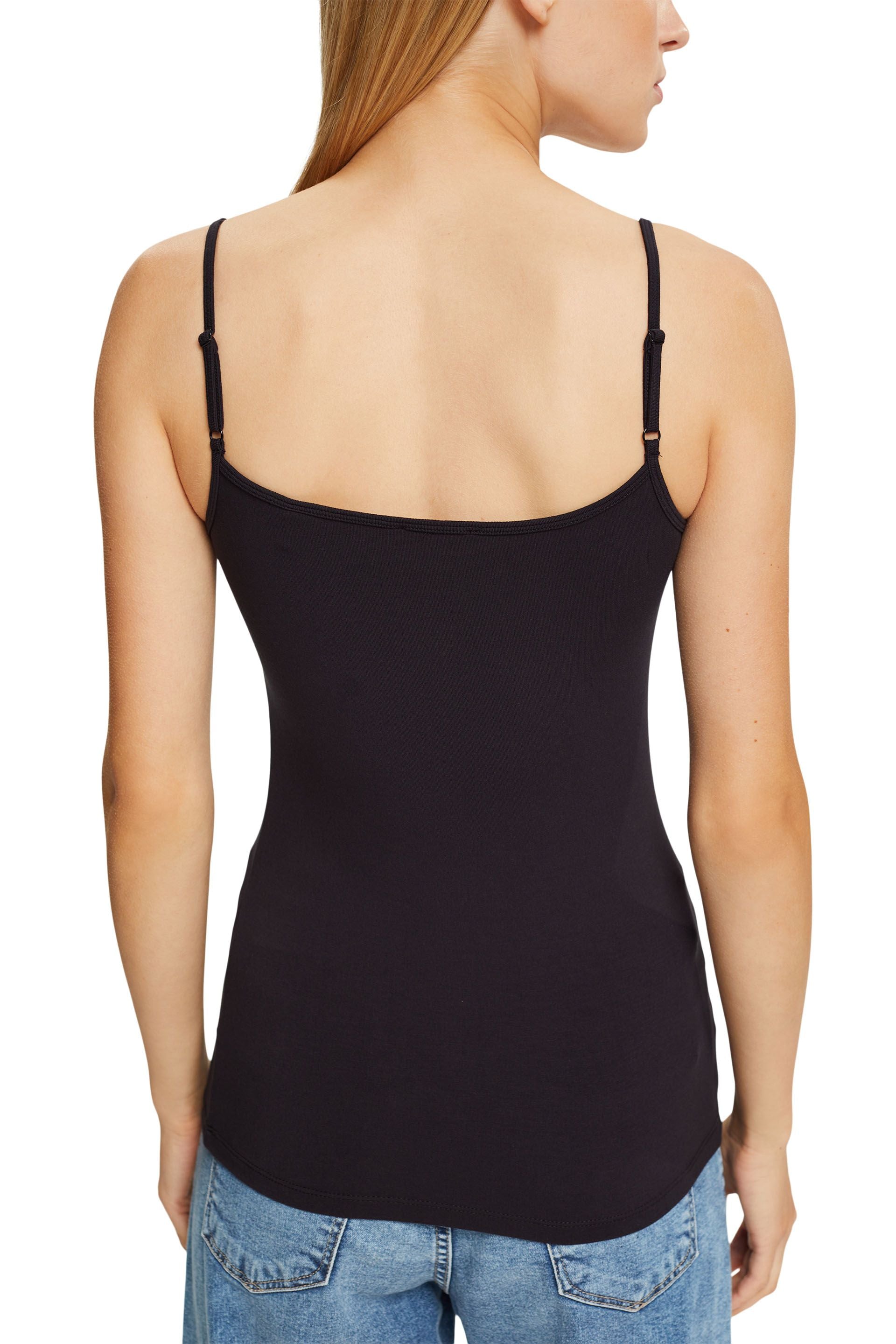 Esprit Jersey-Top Damen Körperbetont Stretch Viskose-Mix
