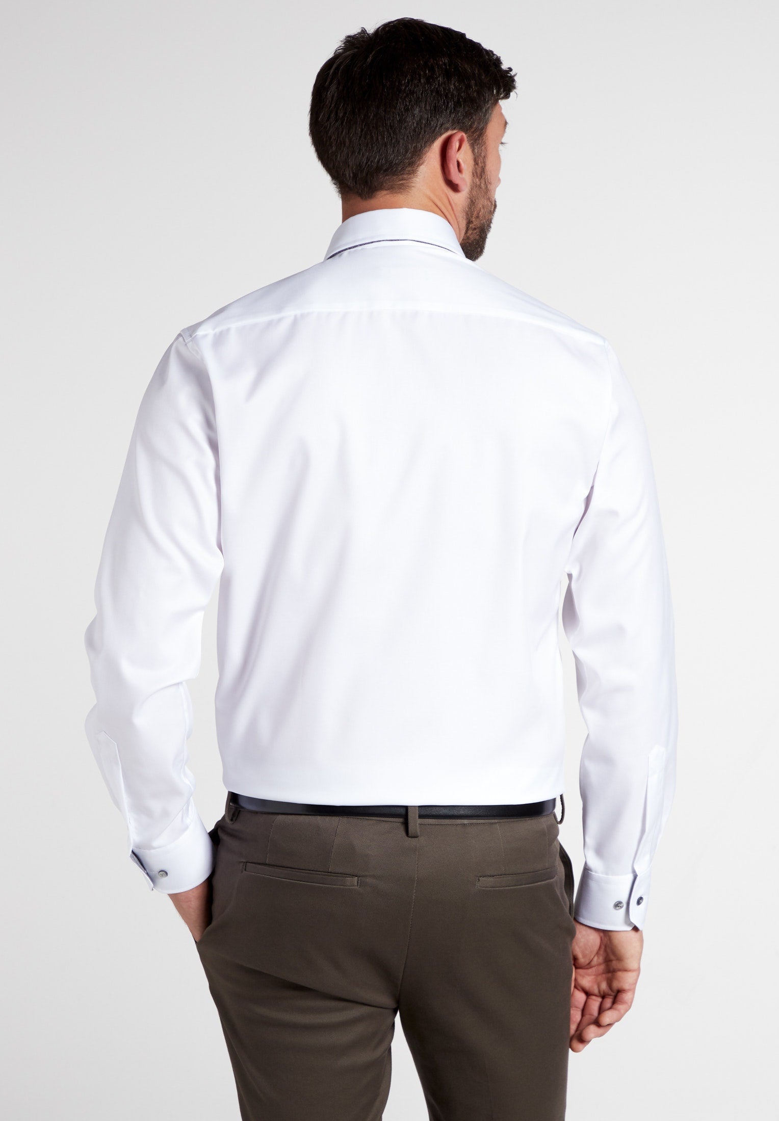 XYZ Hemd Herren Sportiv Elegant Kontrasteinsätze