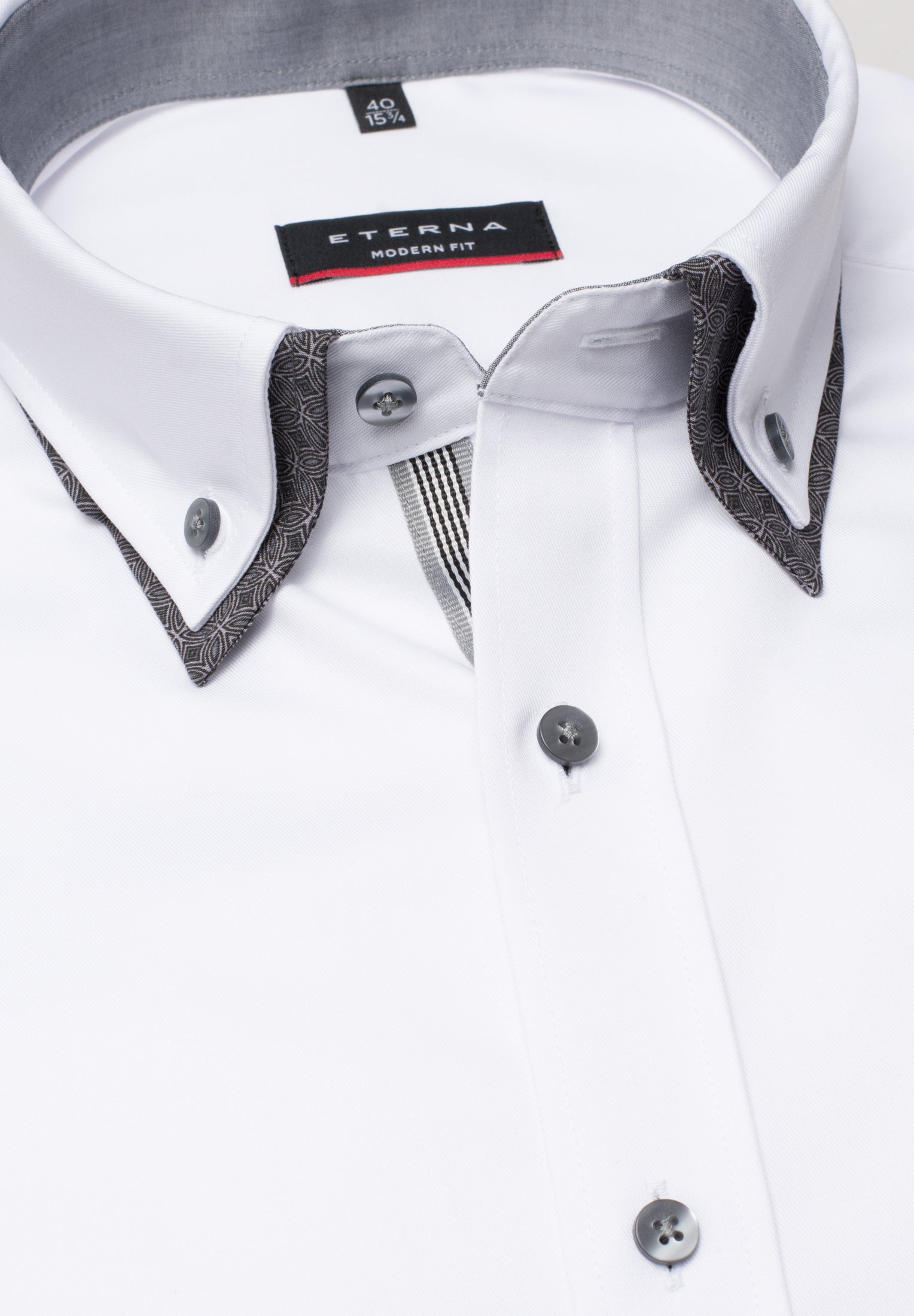 XYZ Hemd Herren Sportiv Elegant Kontrasteinsätze