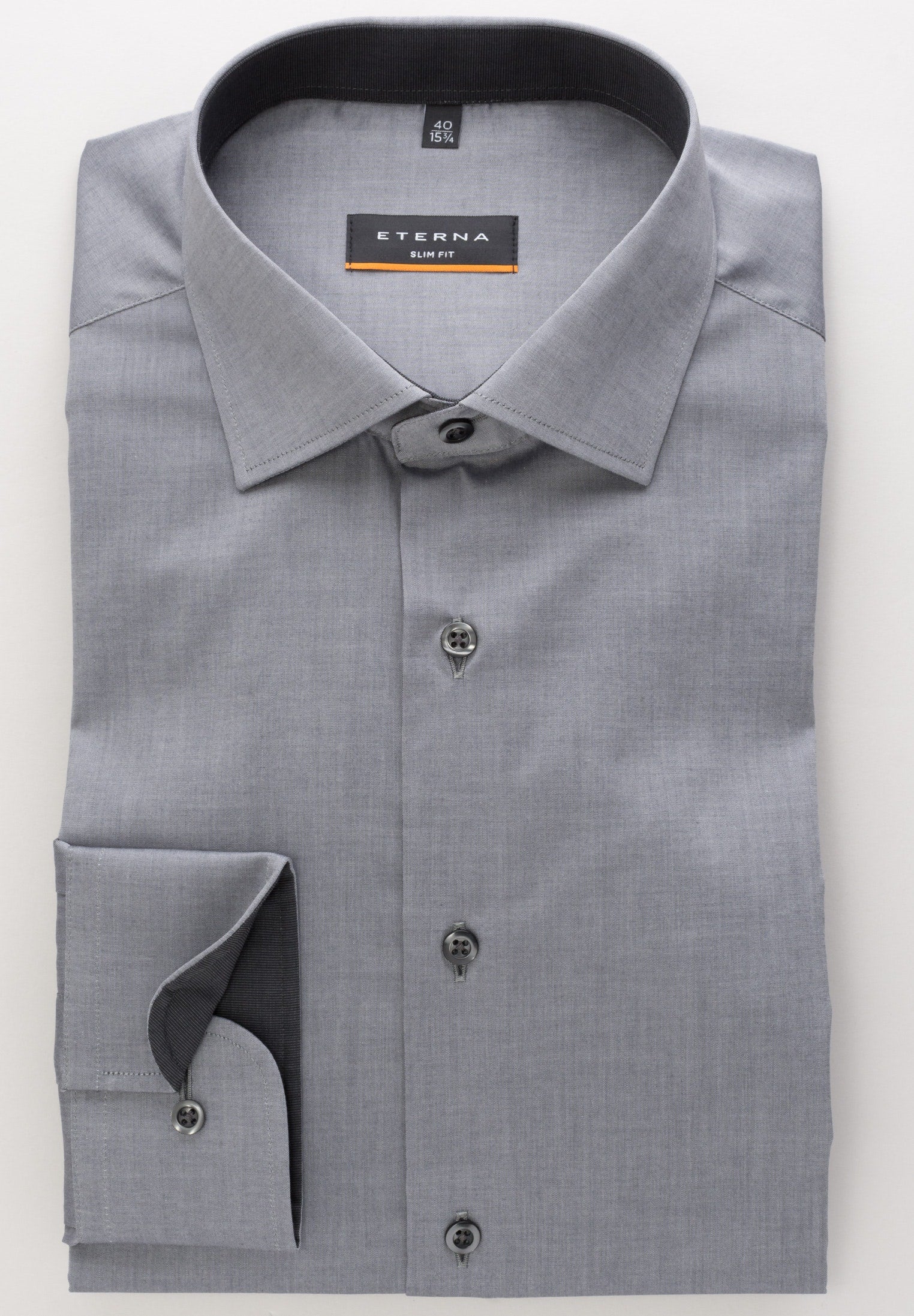 FashionX Stretch-Hemd Herren körperbetont Classic Kent-Kragen